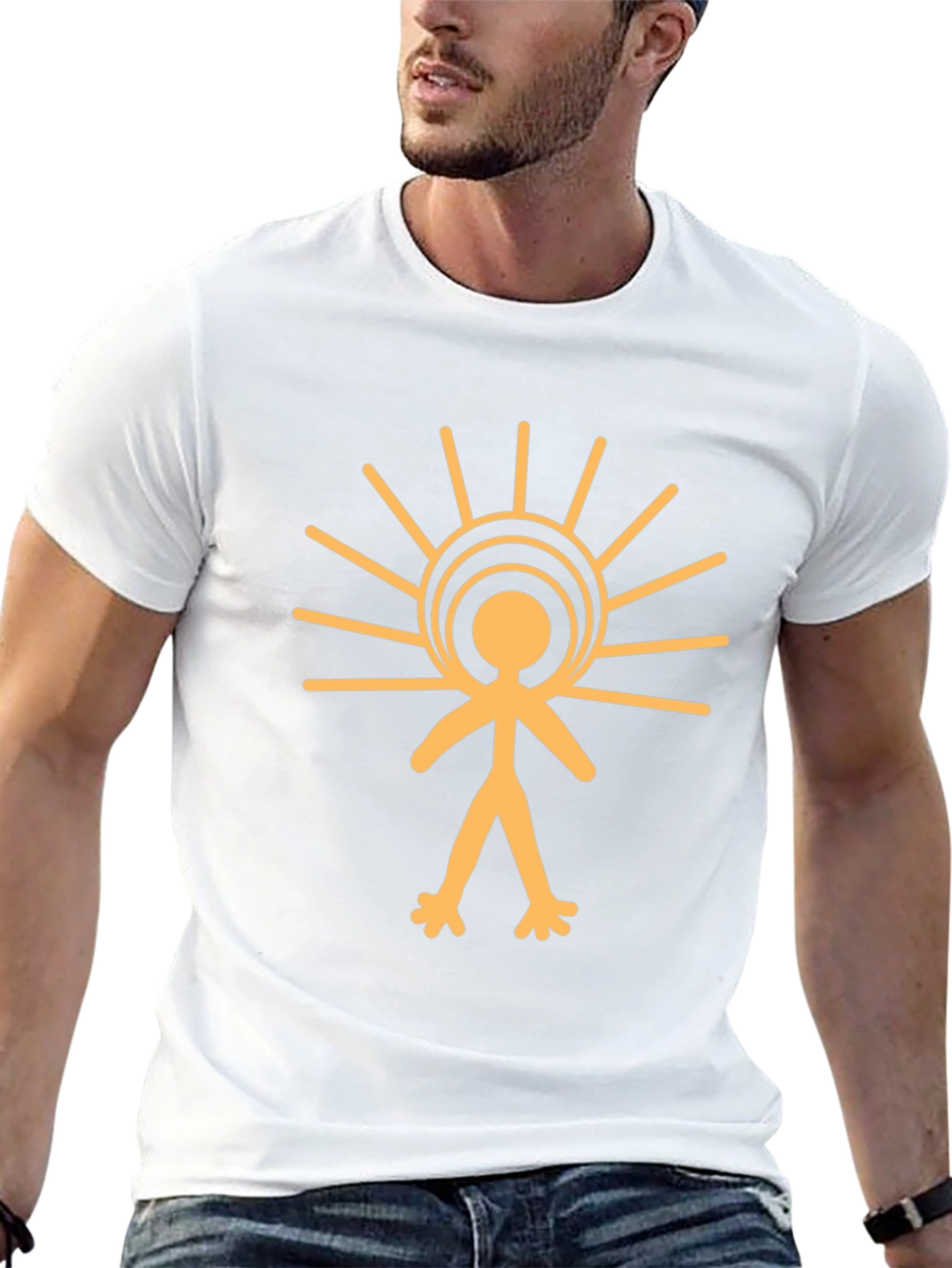 Sun Symbol Black T-Shirt