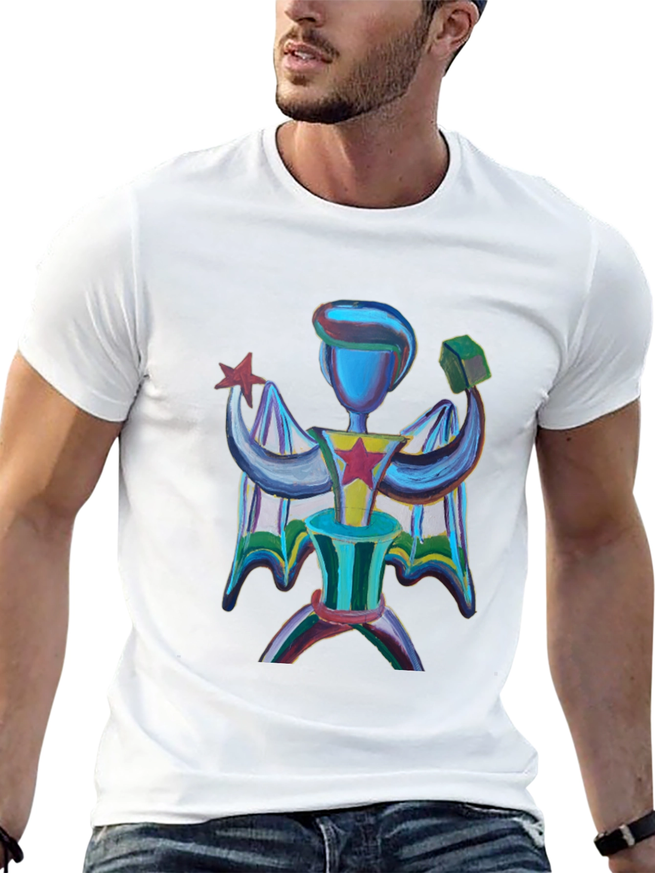 Abstract Art Graphic Tee - Unique Design