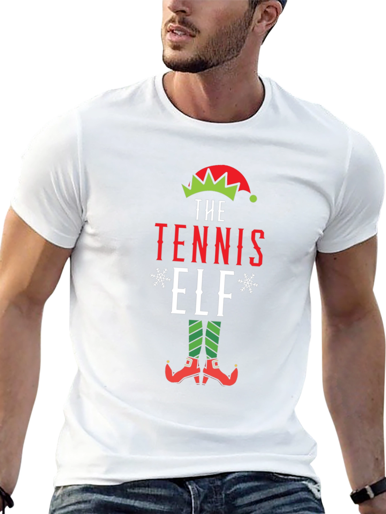 Tennis Elf Holiday T-Shirt