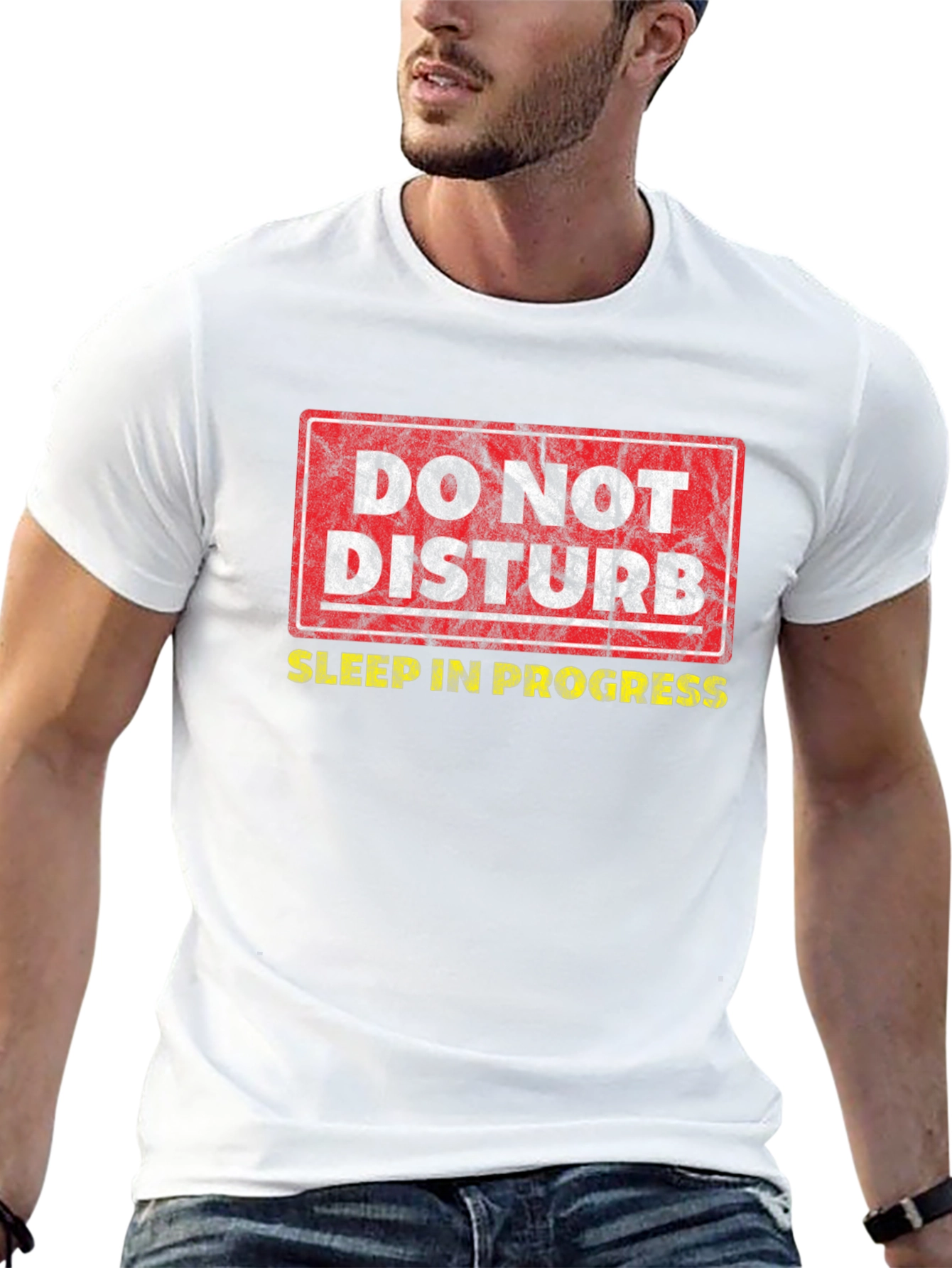 Do Not Disturb Sleep In Progress Graphic T-Shirt