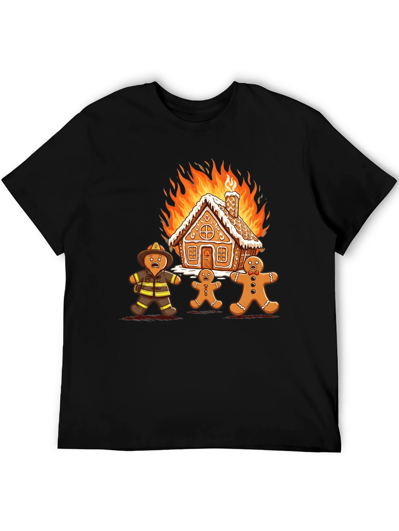 Gingerbread Inferno Graphic T-Shirt