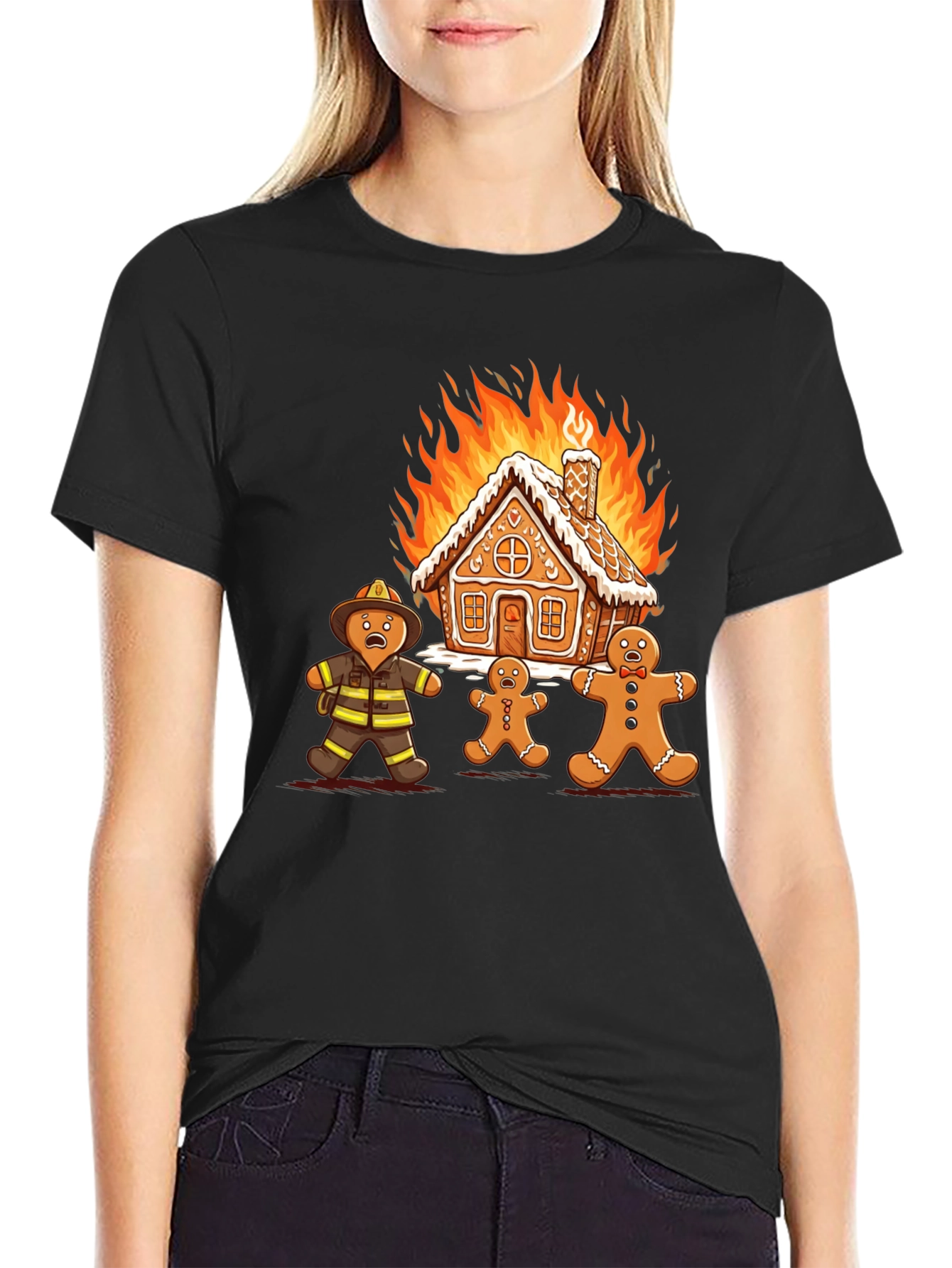 Gingerbread Inferno Graphic T-Shirt