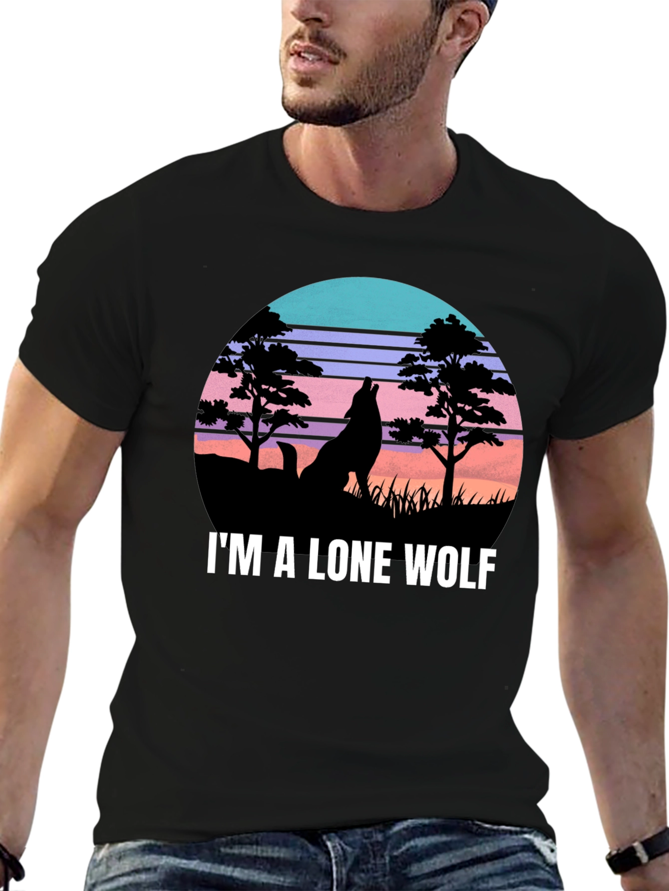 Lone Wolf Graphic T-Shirt - Nature Inspired Design