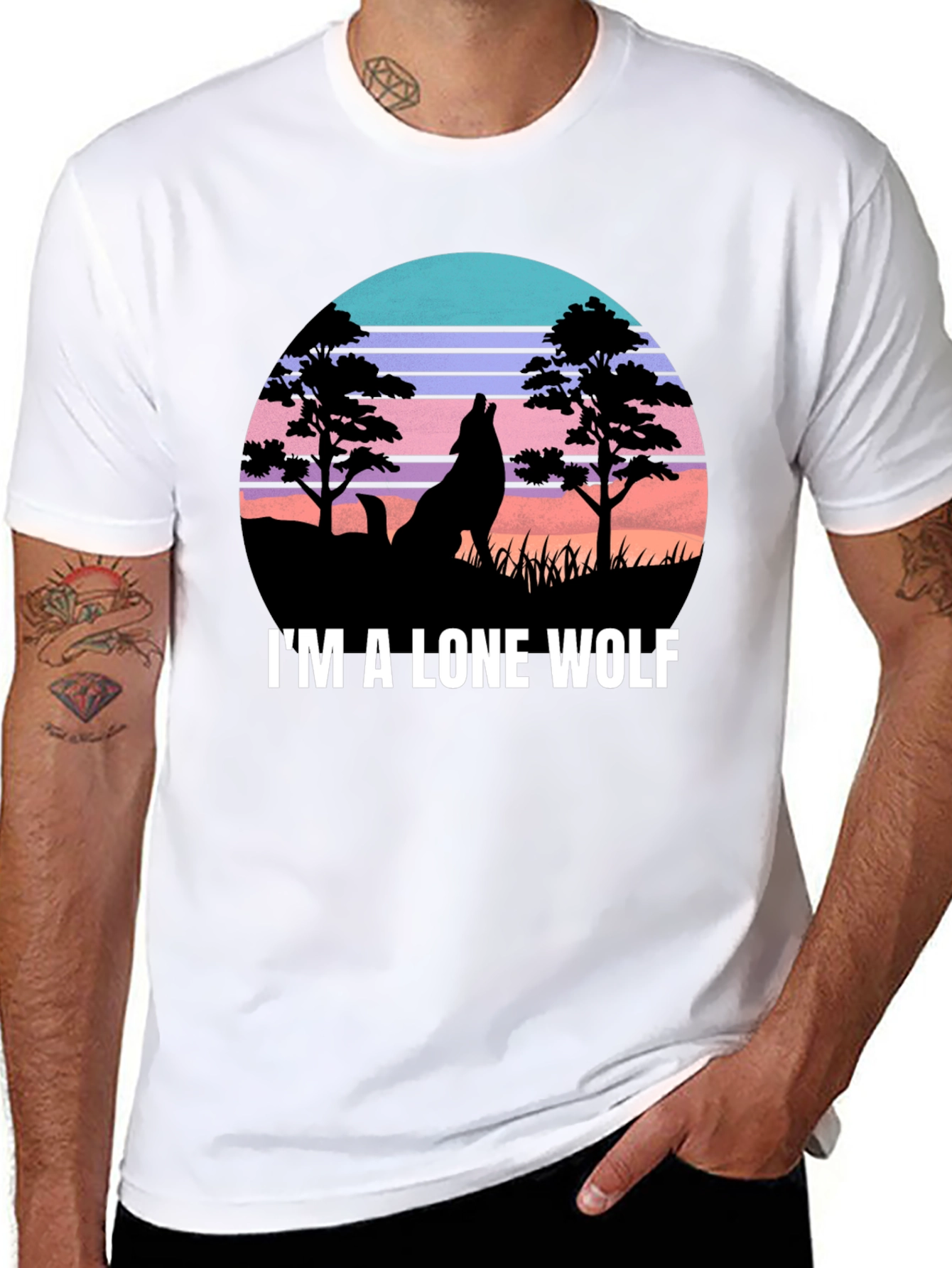 Lone Wolf Graphic T-Shirt - Nature Inspired Design