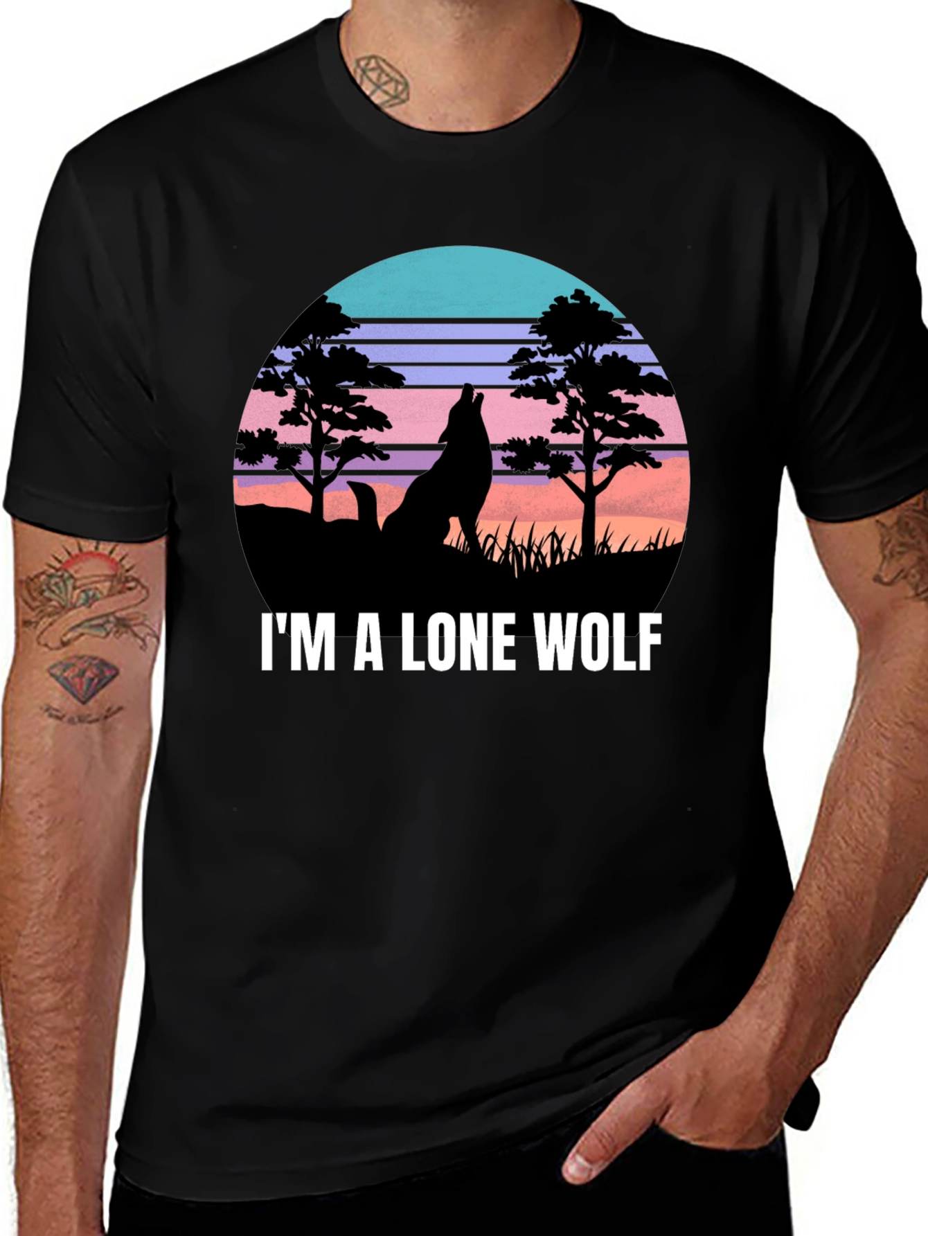 Lone Wolf Graphic T-Shirt - Nature Inspired Design