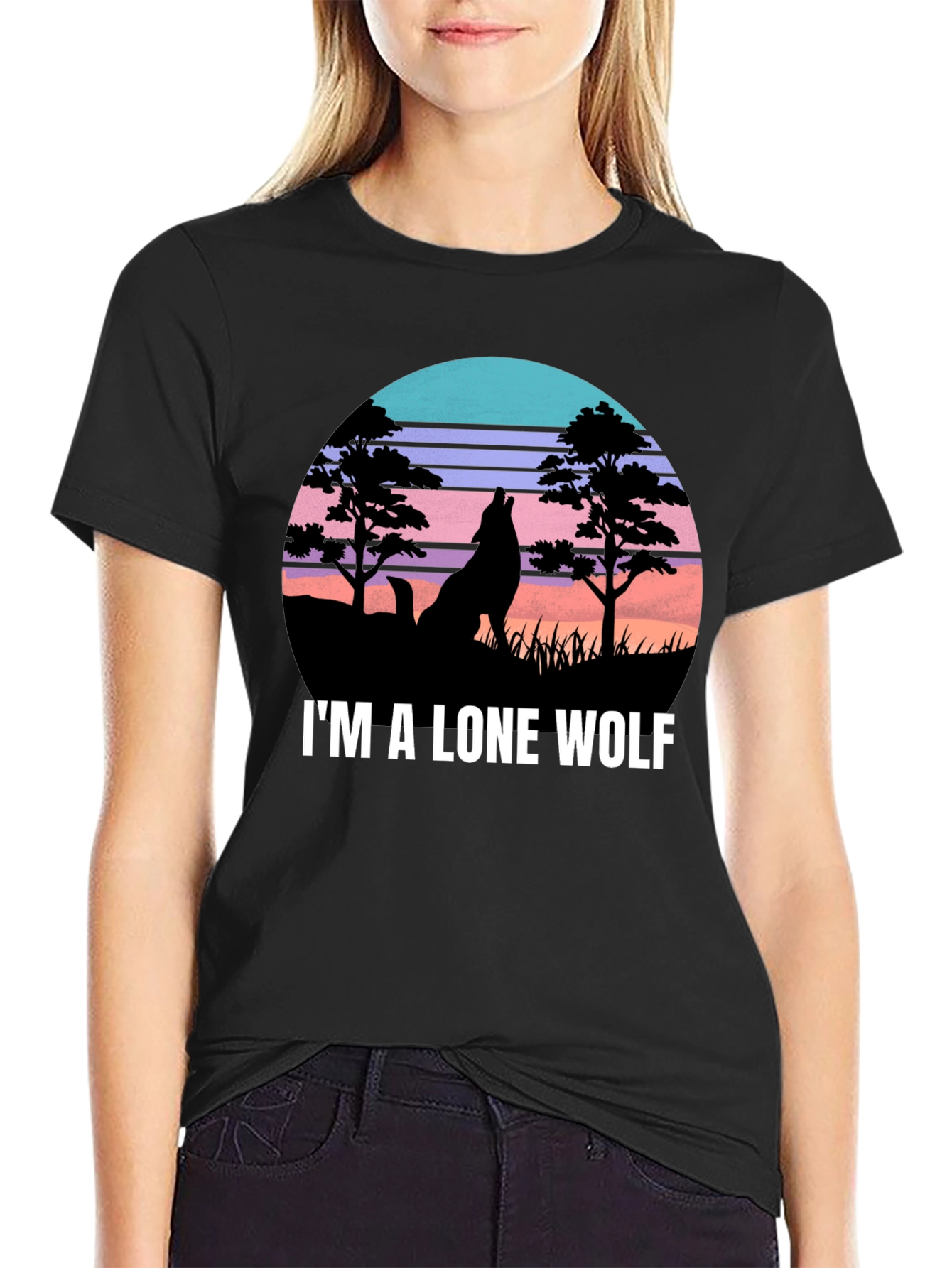 Lone Wolf Graphic T-Shirt - Nature Inspired Design
