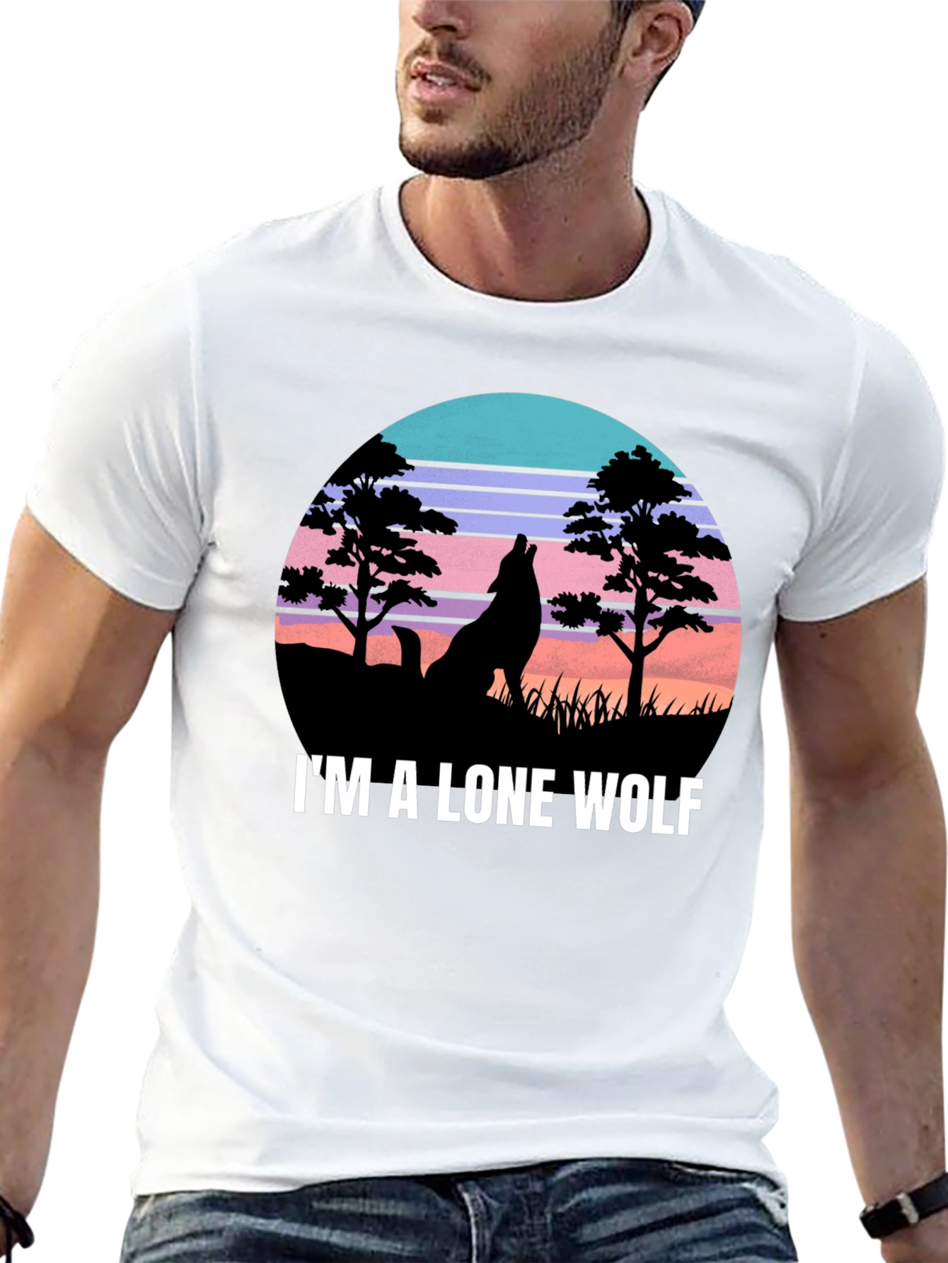Lone Wolf Graphic T-Shirt - Nature Inspired Design