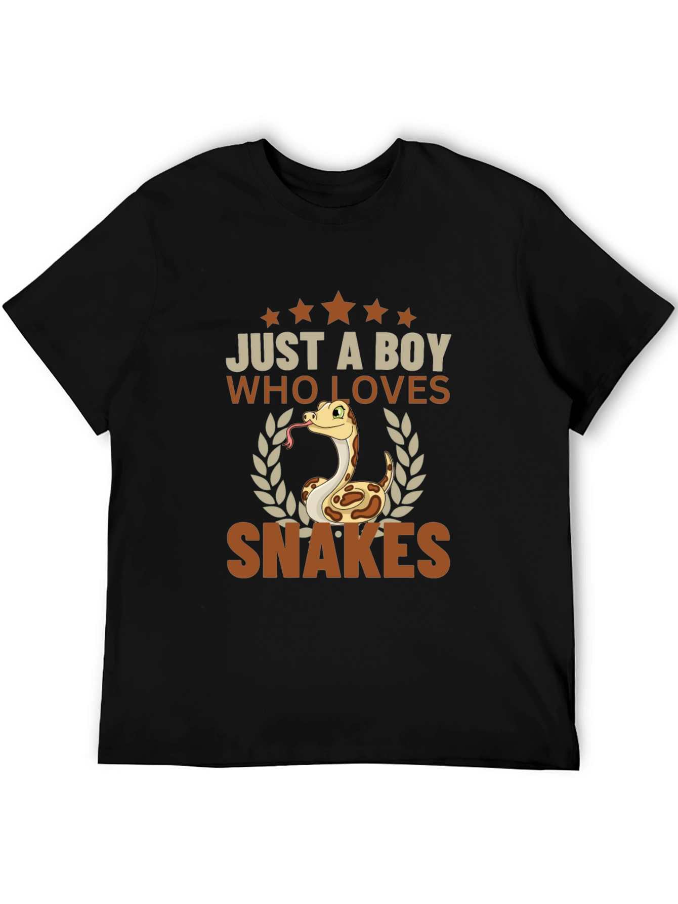 Boy Who Loves Snakes T-Shirt - Reptile Enthusiast Tee