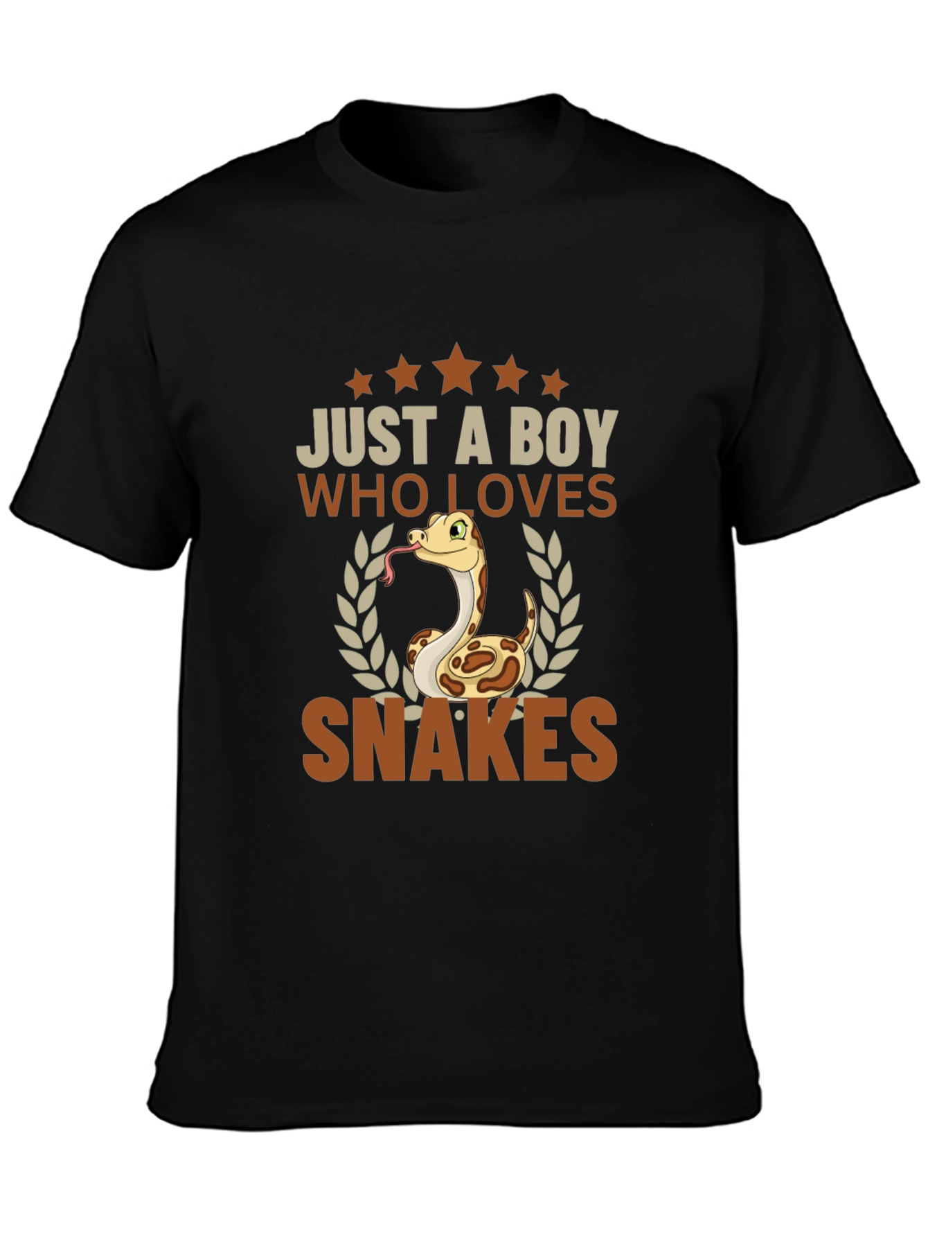 Boy Who Loves Snakes T-Shirt - Reptile Enthusiast Tee