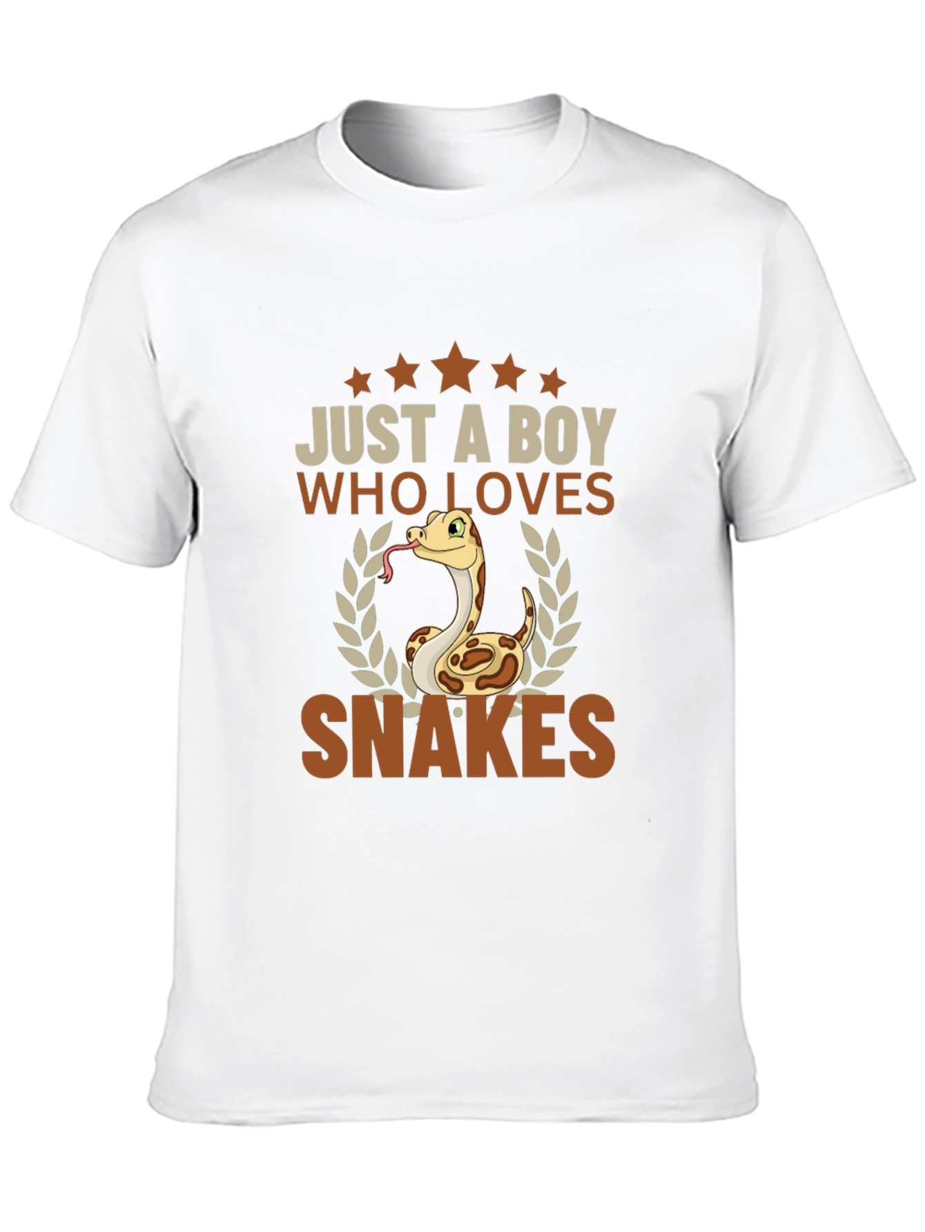 Boy Who Loves Snakes T-Shirt - Reptile Enthusiast Tee