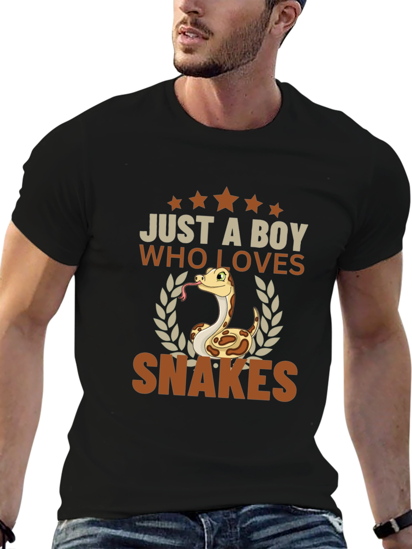 Boy Who Loves Snakes T-Shirt - Reptile Enthusiast Tee