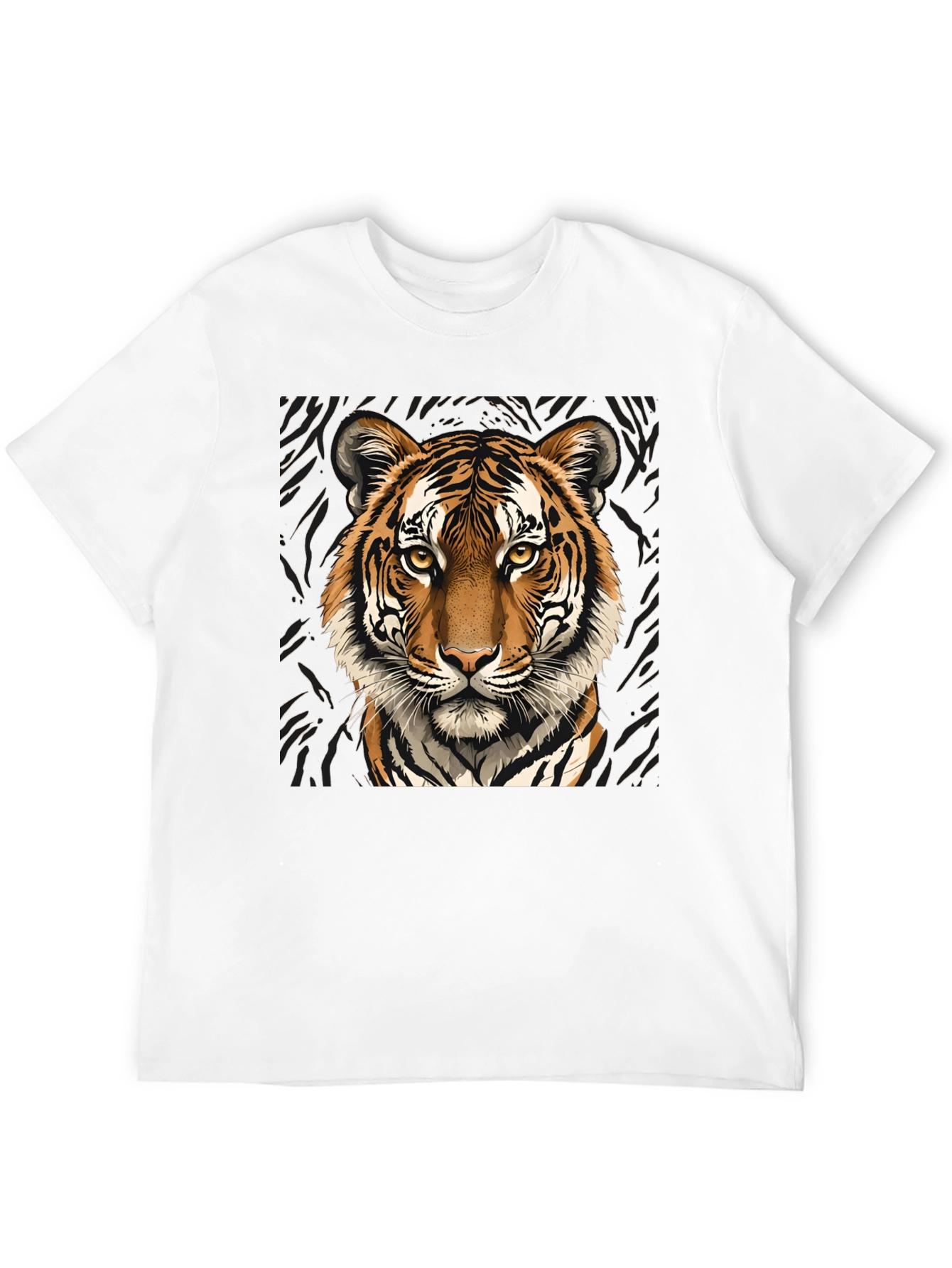 Tiger Graphic Tee - Bold Animal Print T-Shirt