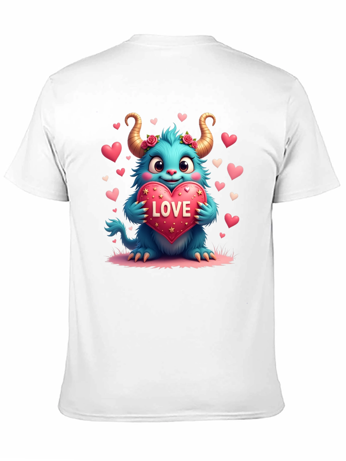 Monster Love Graphic Tee - Heart Valentines