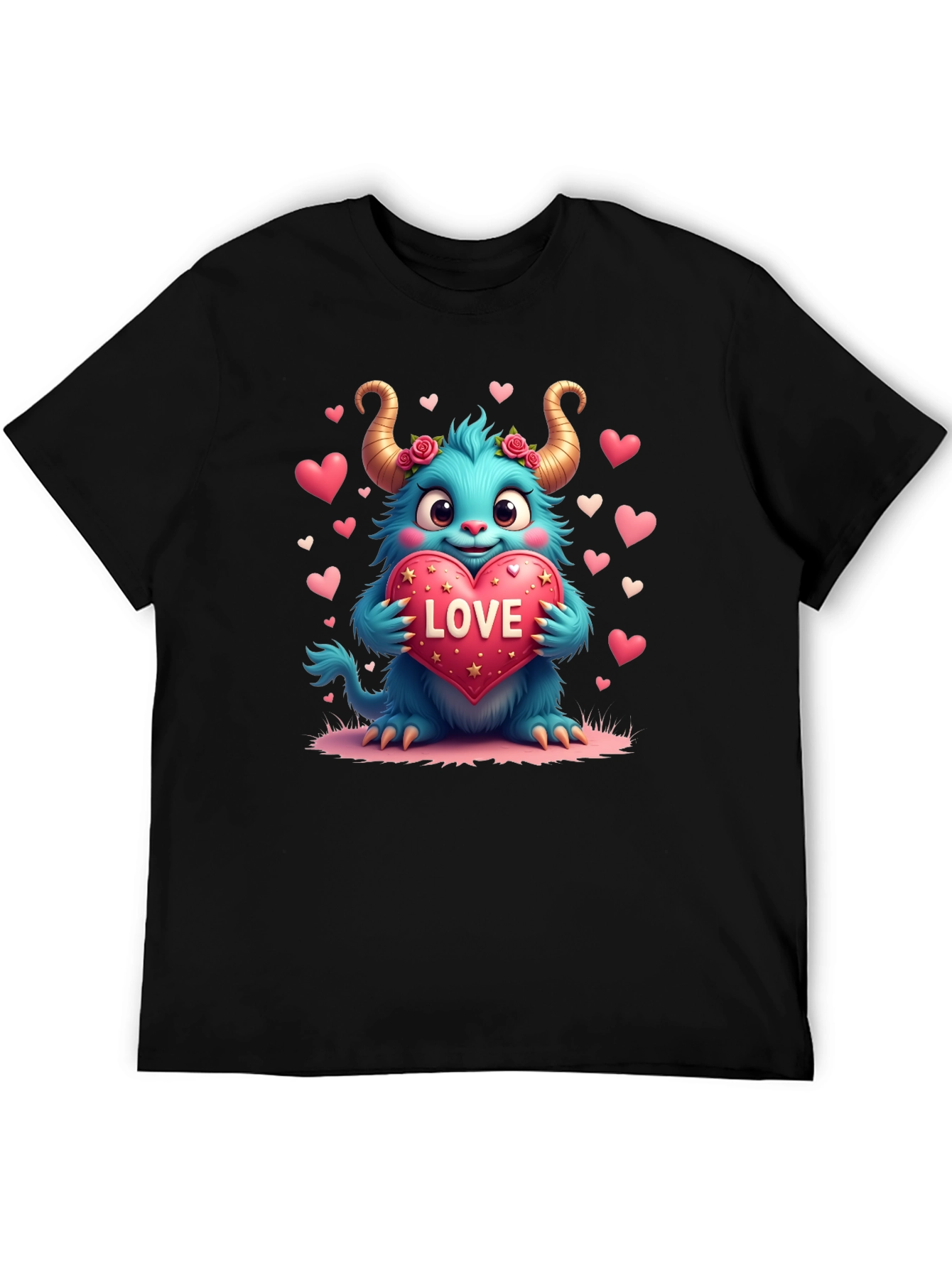 Monster Love Graphic Tee - Heart Valentines