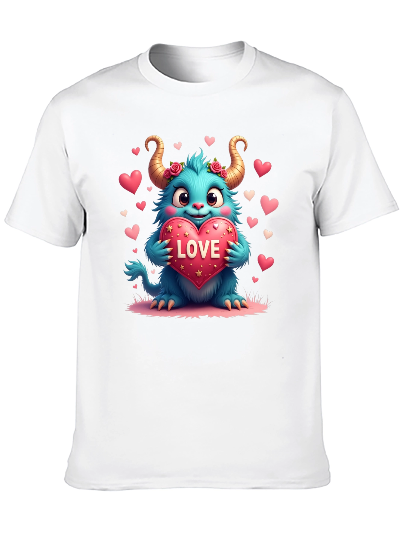Monster Love Graphic Tee - Heart Valentines