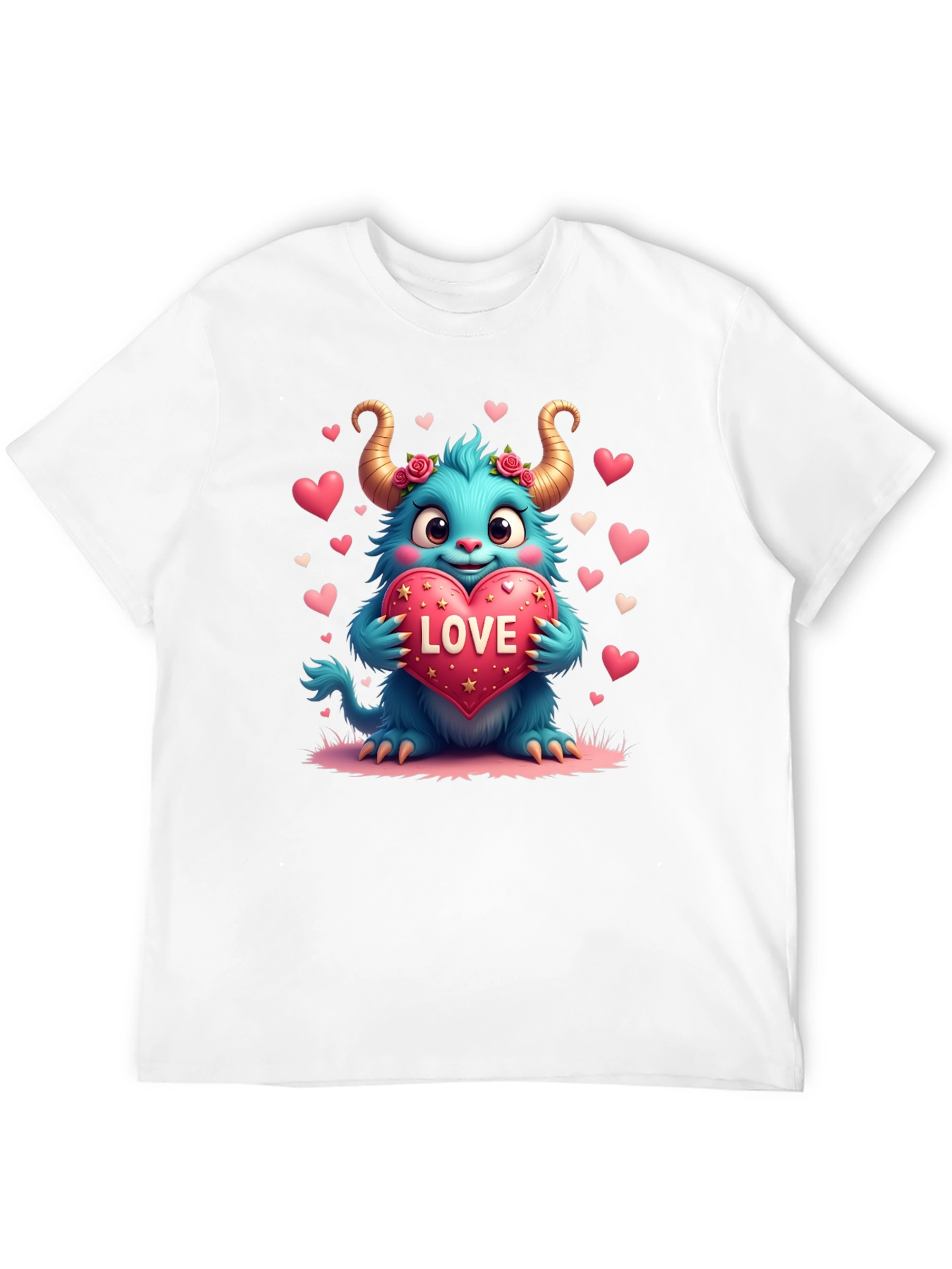 Monster Love Graphic Tee - Heart Valentines