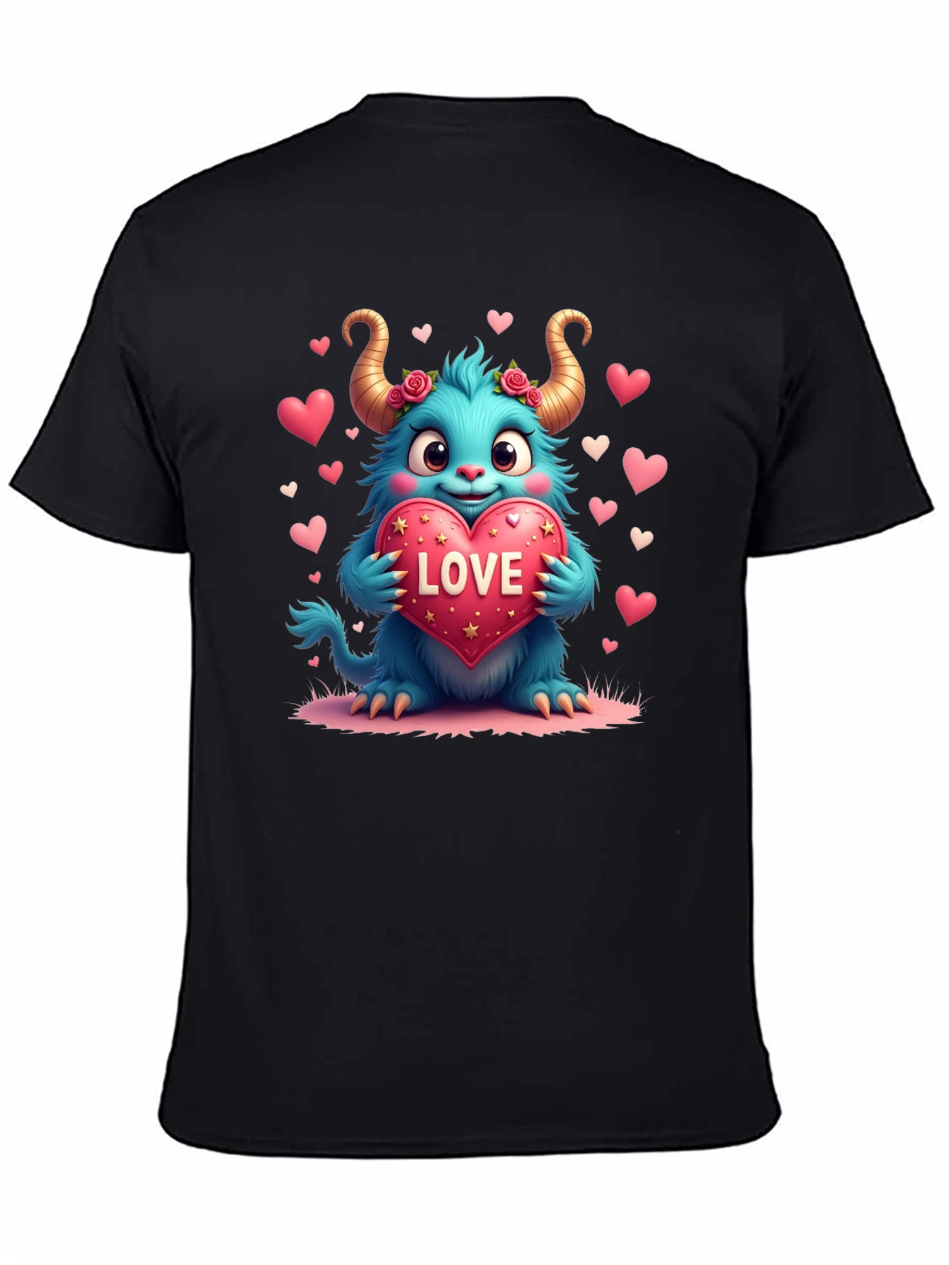 Monster Love Graphic Tee - Heart Valentines