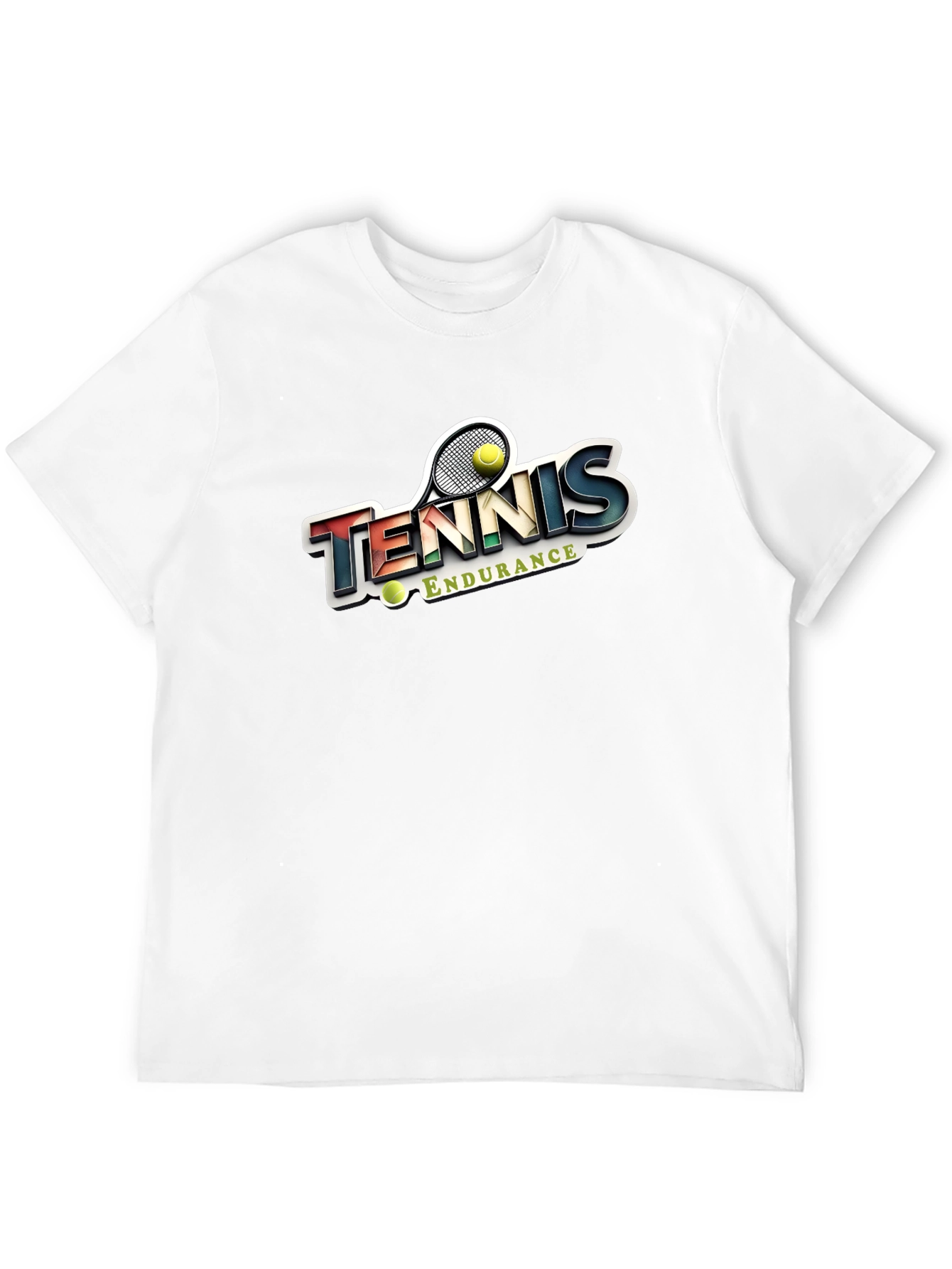 Tennis Endurance Graphic Tee - Sporty Casual Style