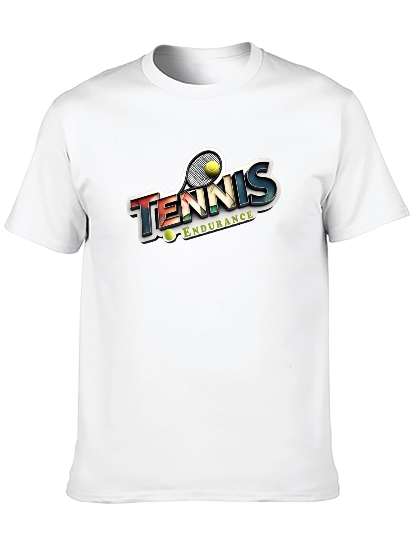 Tennis Endurance Graphic Tee - Sporty Casual Style