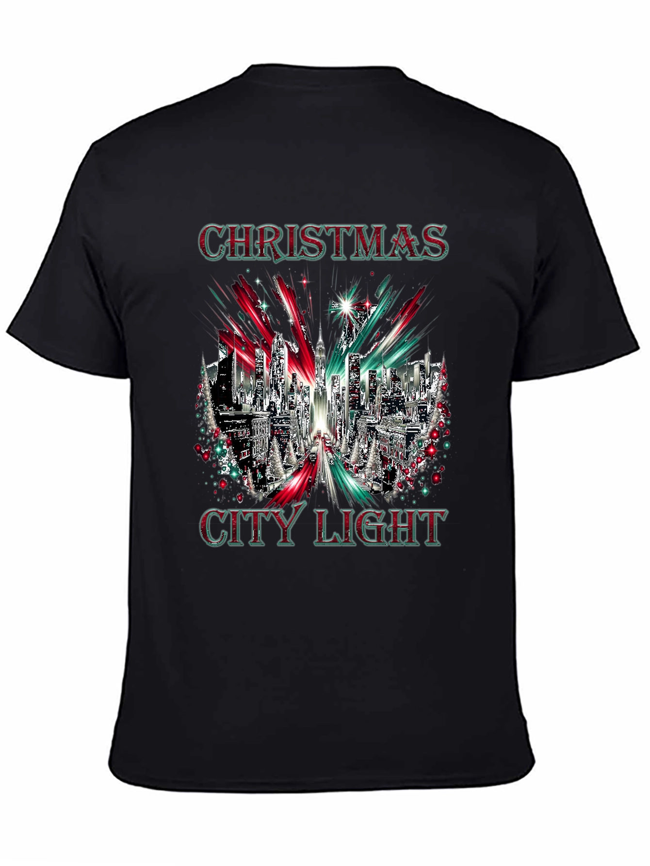 Christmas City Lights Holiday Graphic Tee
