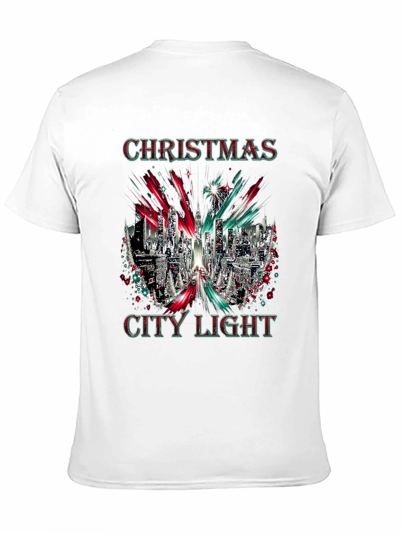 Christmas City Lights Holiday Graphic Tee