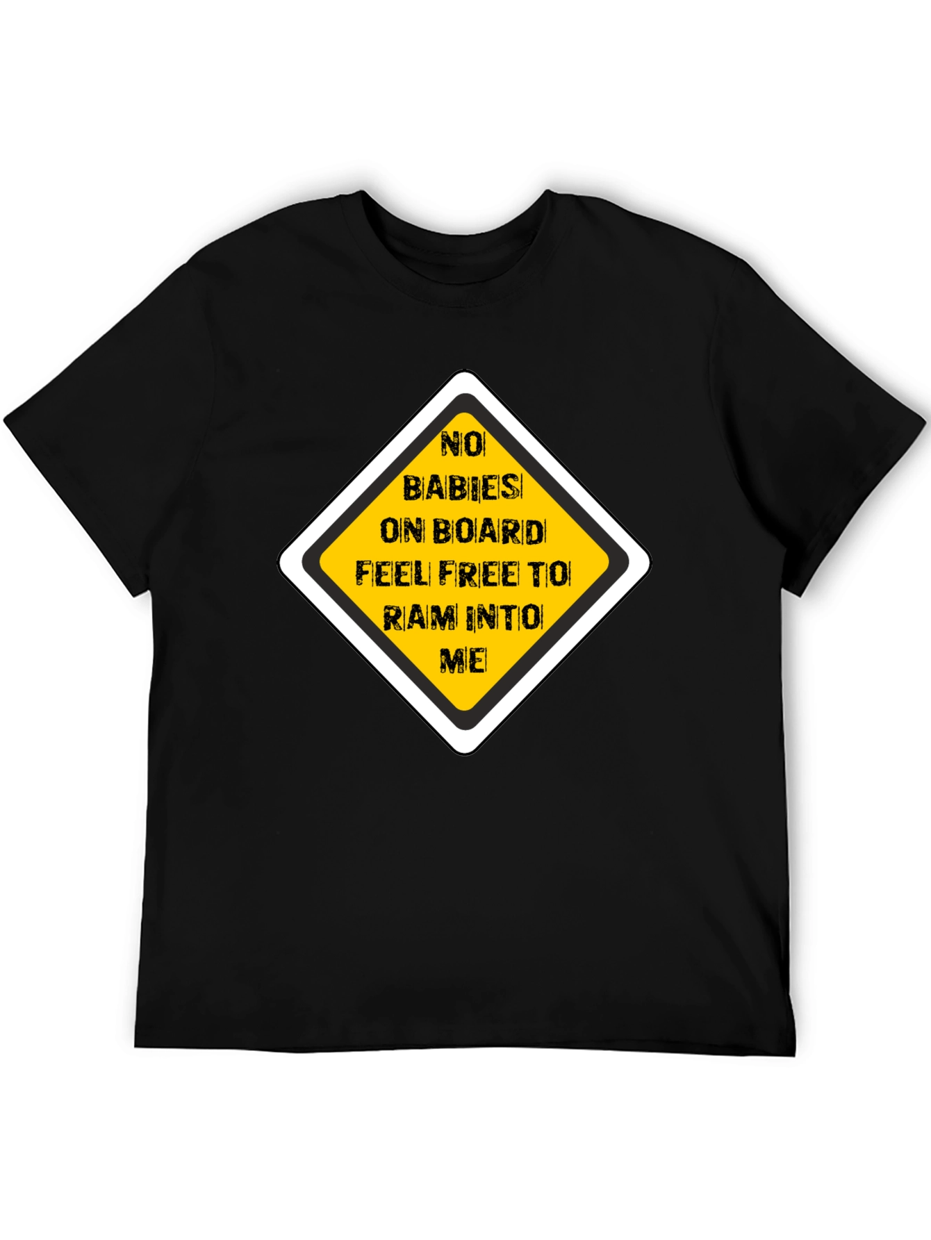 Funny No Babies on Board Graphic Tee