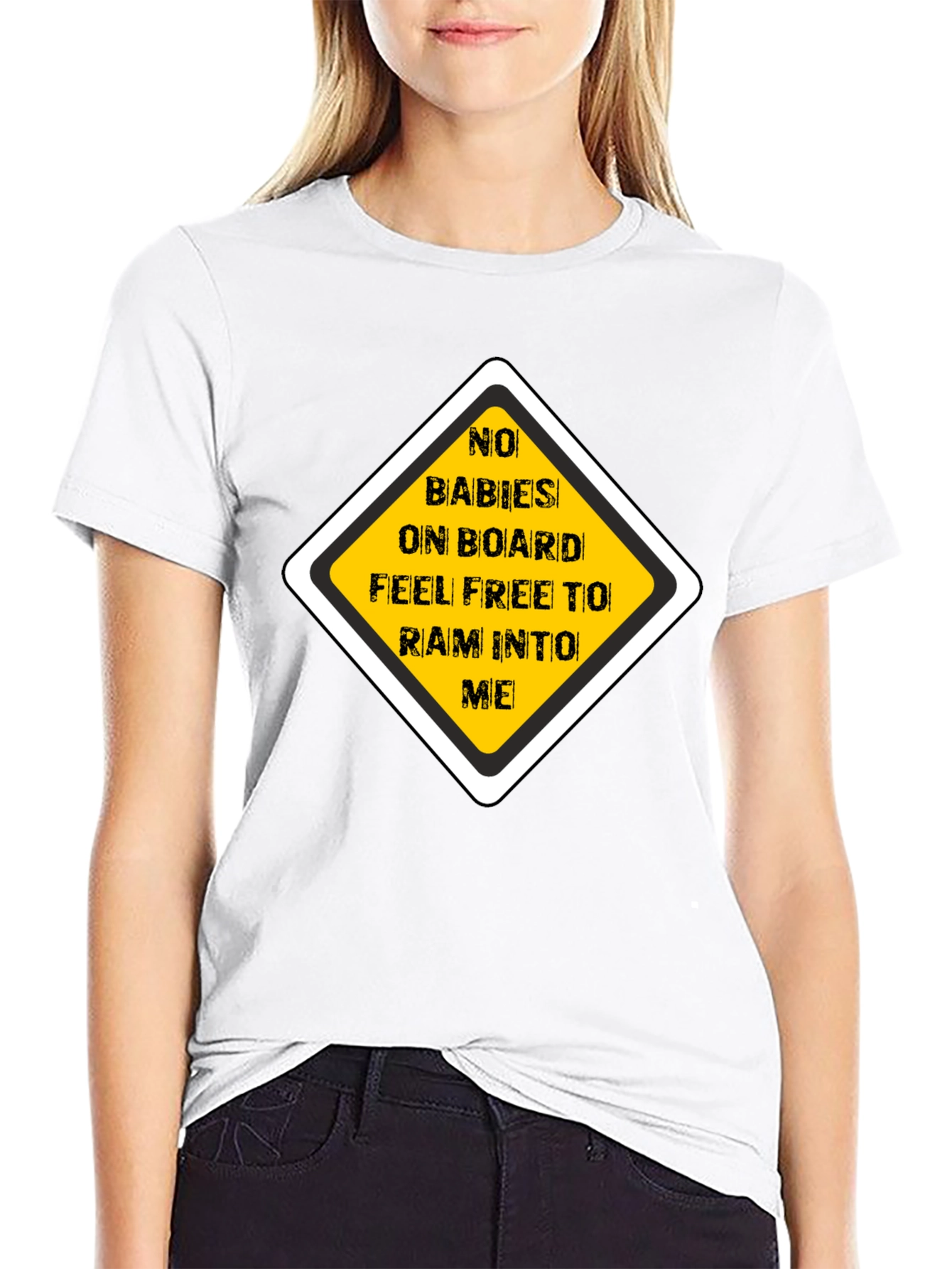 Funny No Babies on Board Graphic Tee