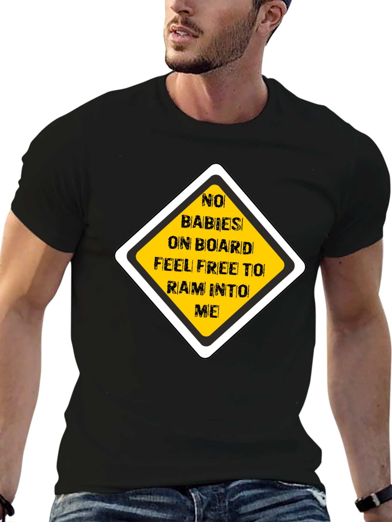 Funny No Babies on Board Graphic Tee