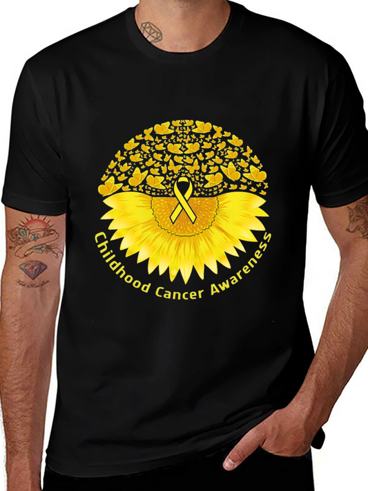 Childhood Cancer Awareness Sunflower T-Shirt