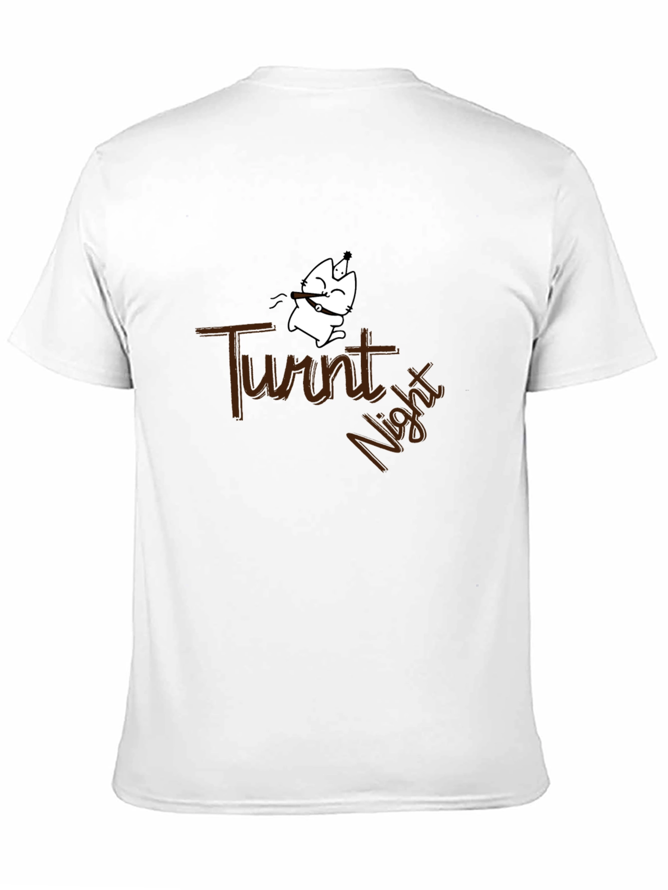 Turnt Night Funny Cat Graphic T-Shirt