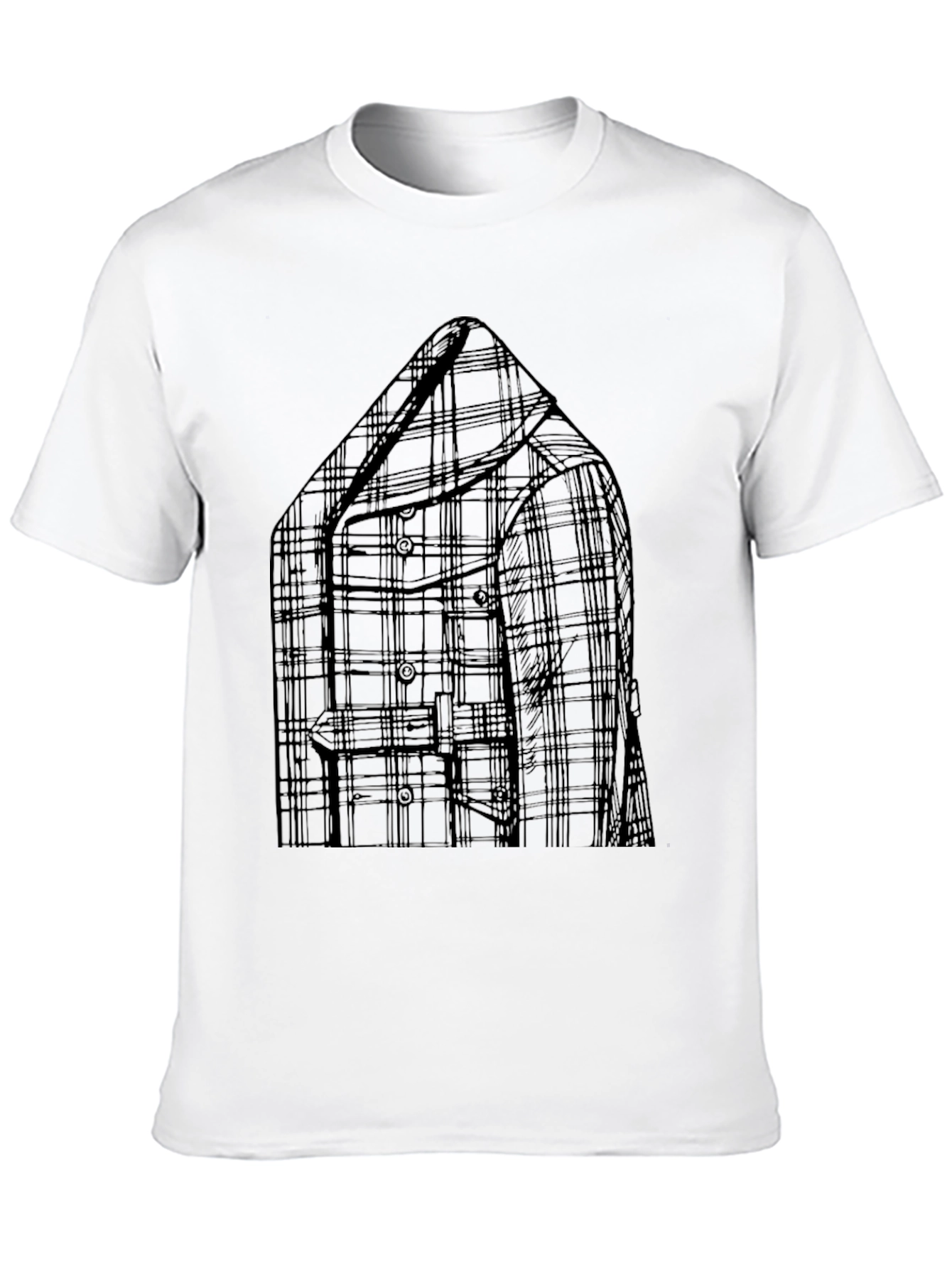 Plaid Blazer Graphic T-Shirt - Mens Casual Wear