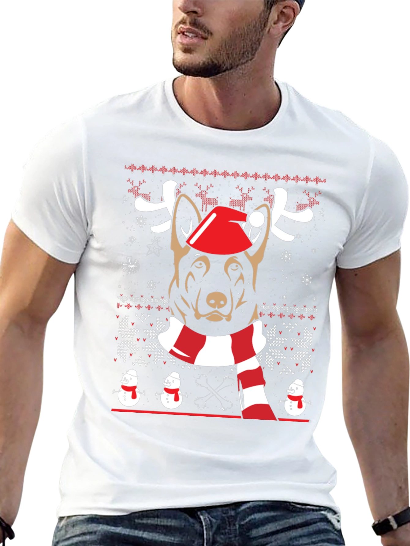 Dog Christmas Sweater T-Shirt