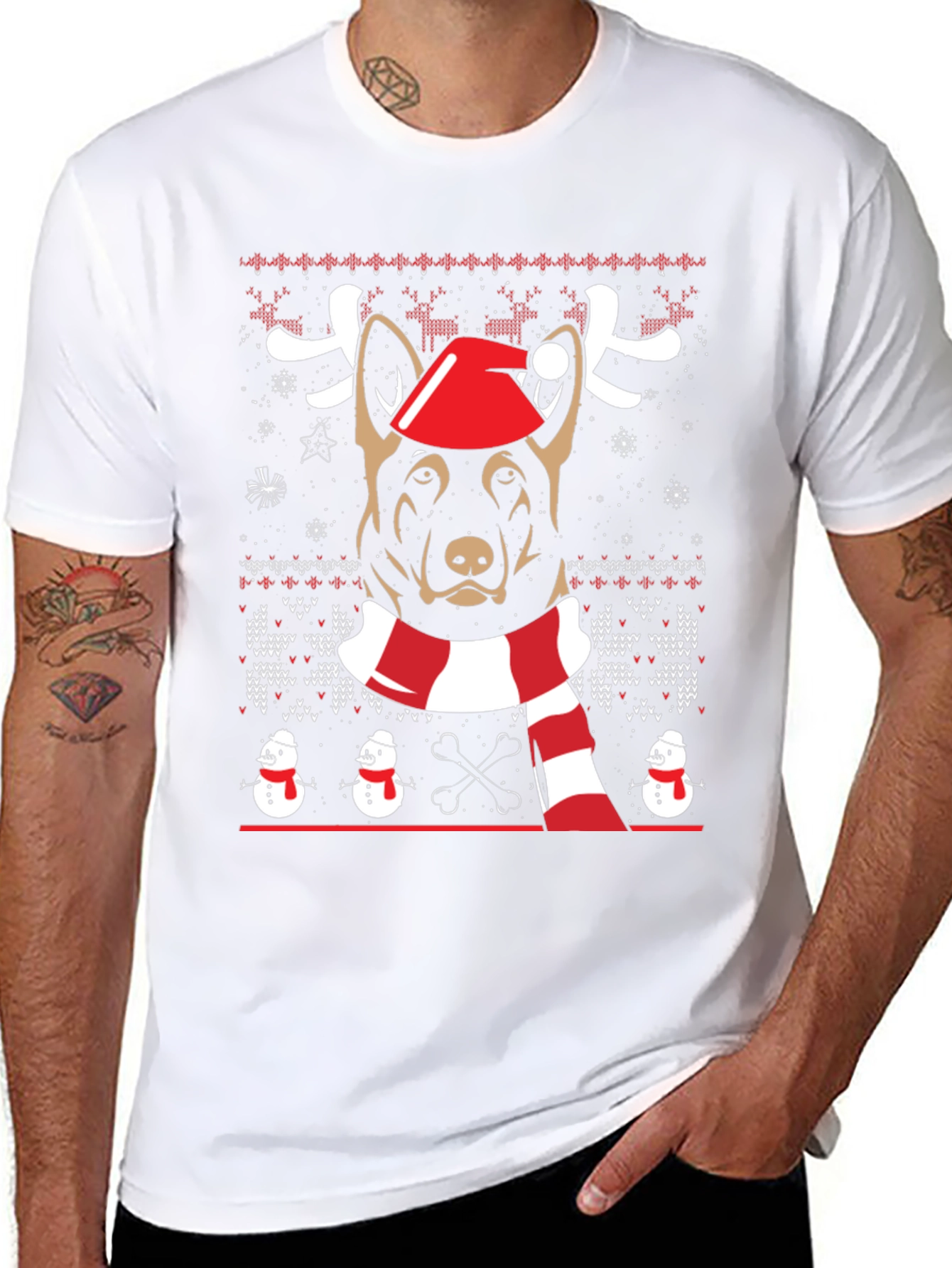 Dog Christmas Sweater T-Shirt