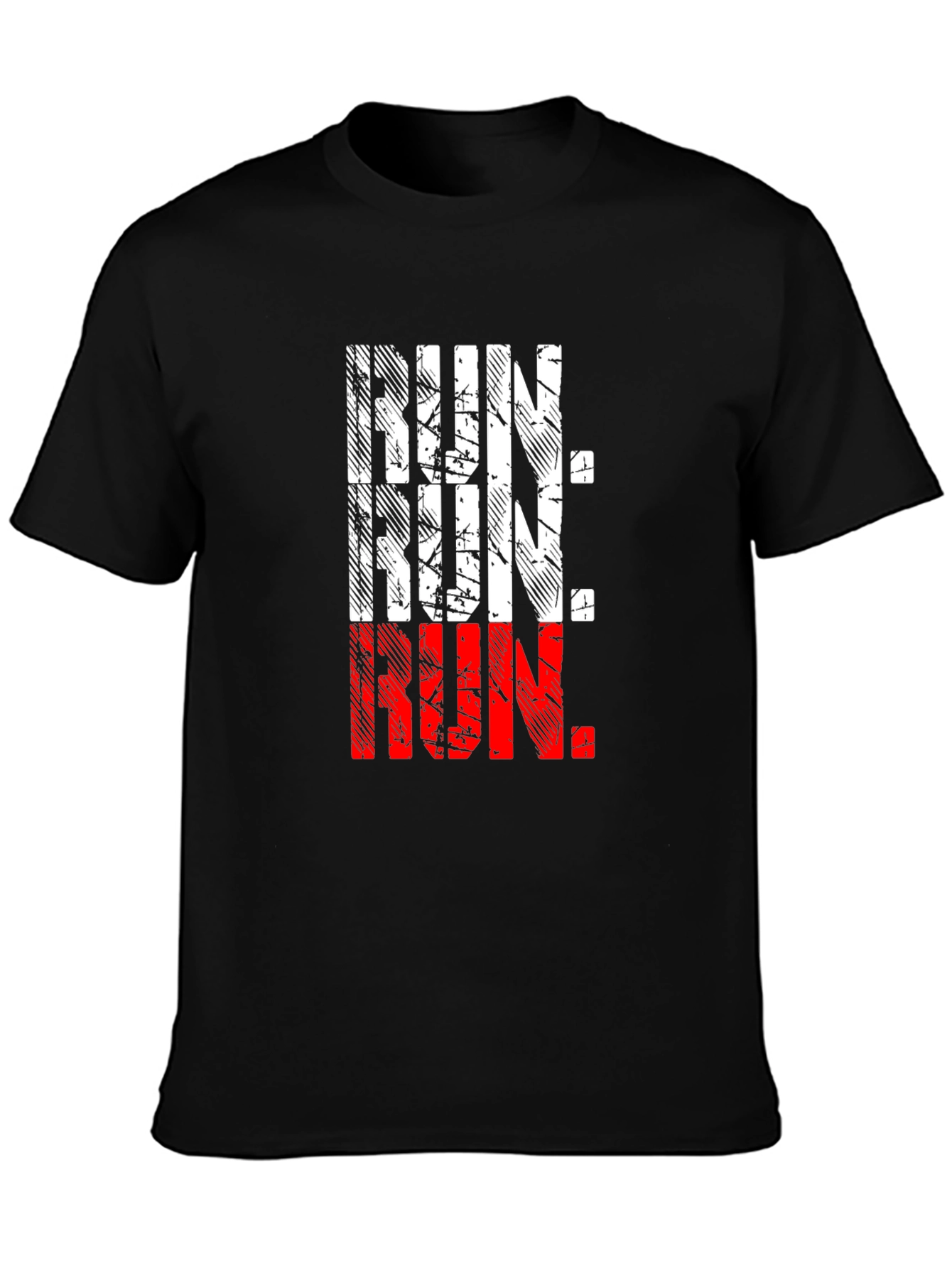 Run Graphic Tee - Black