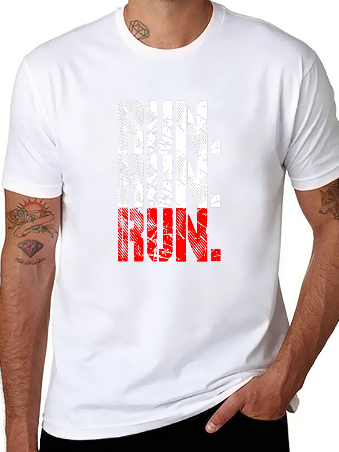 Run Graphic Tee - Black
