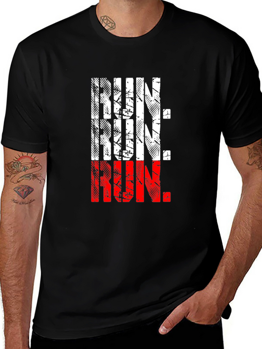 Run Graphic Tee - Black