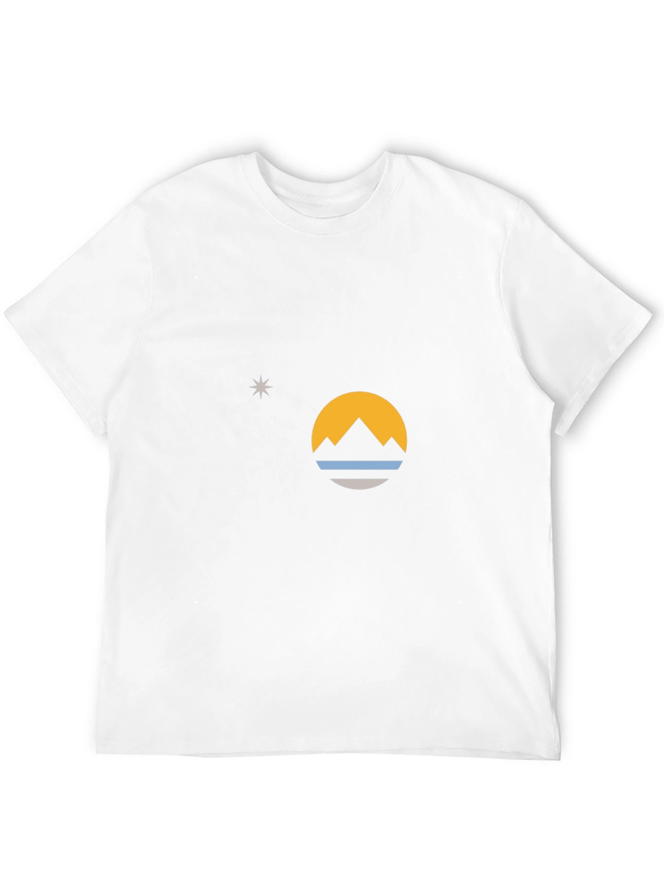 Mountain & Star Graphic Black T-Shirt