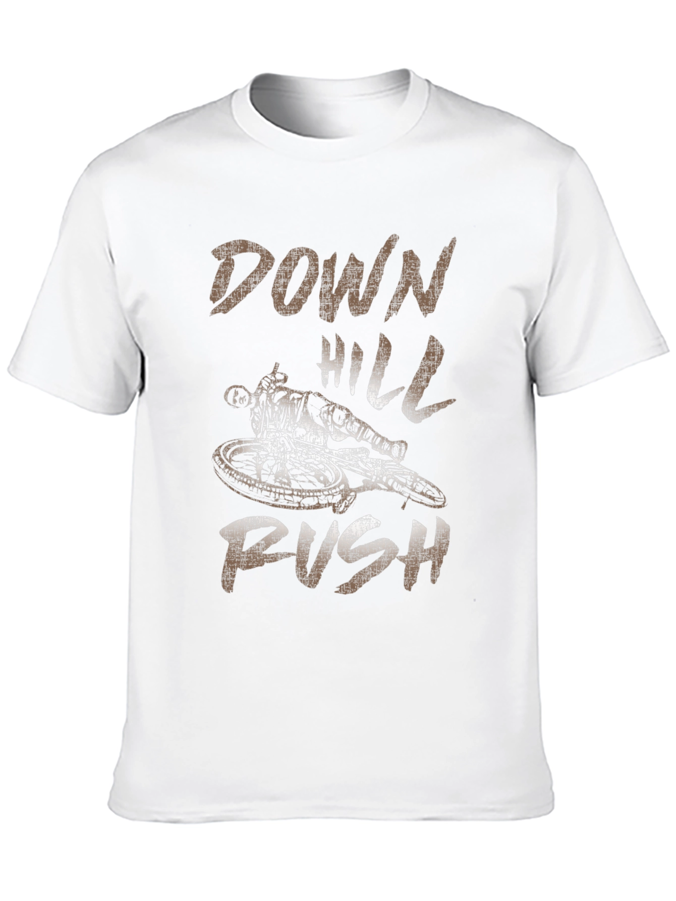 Downhill Rush Graphic T-Shirt - Black Cotton Tee
