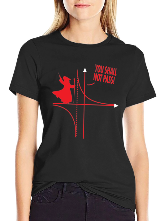 Math Gandalf T-Shirt - You Shall Not Pass Hyperbola
