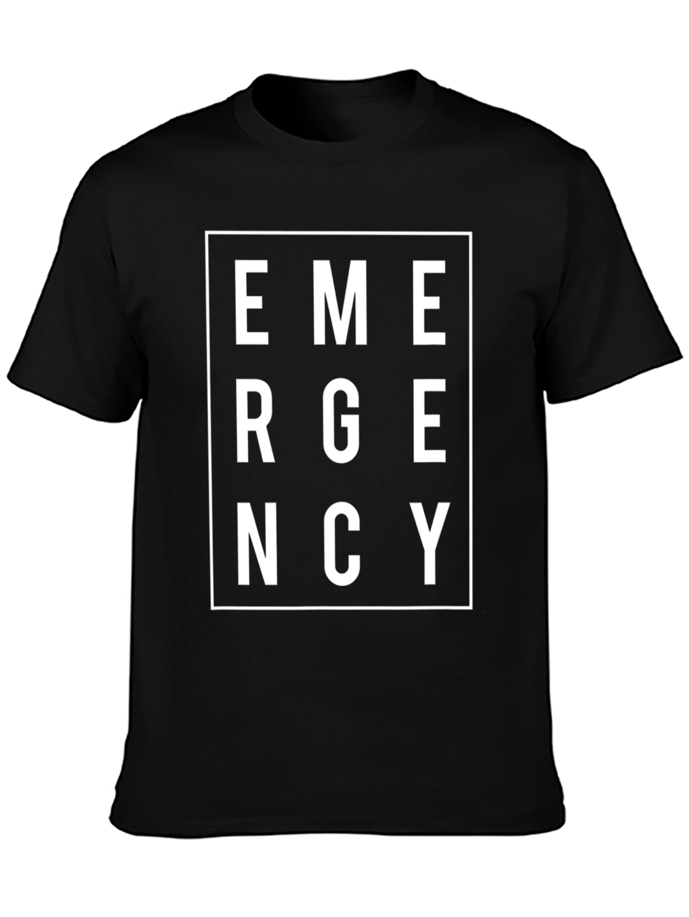 Emergency Graphic Tee - Bold Statement Shirt