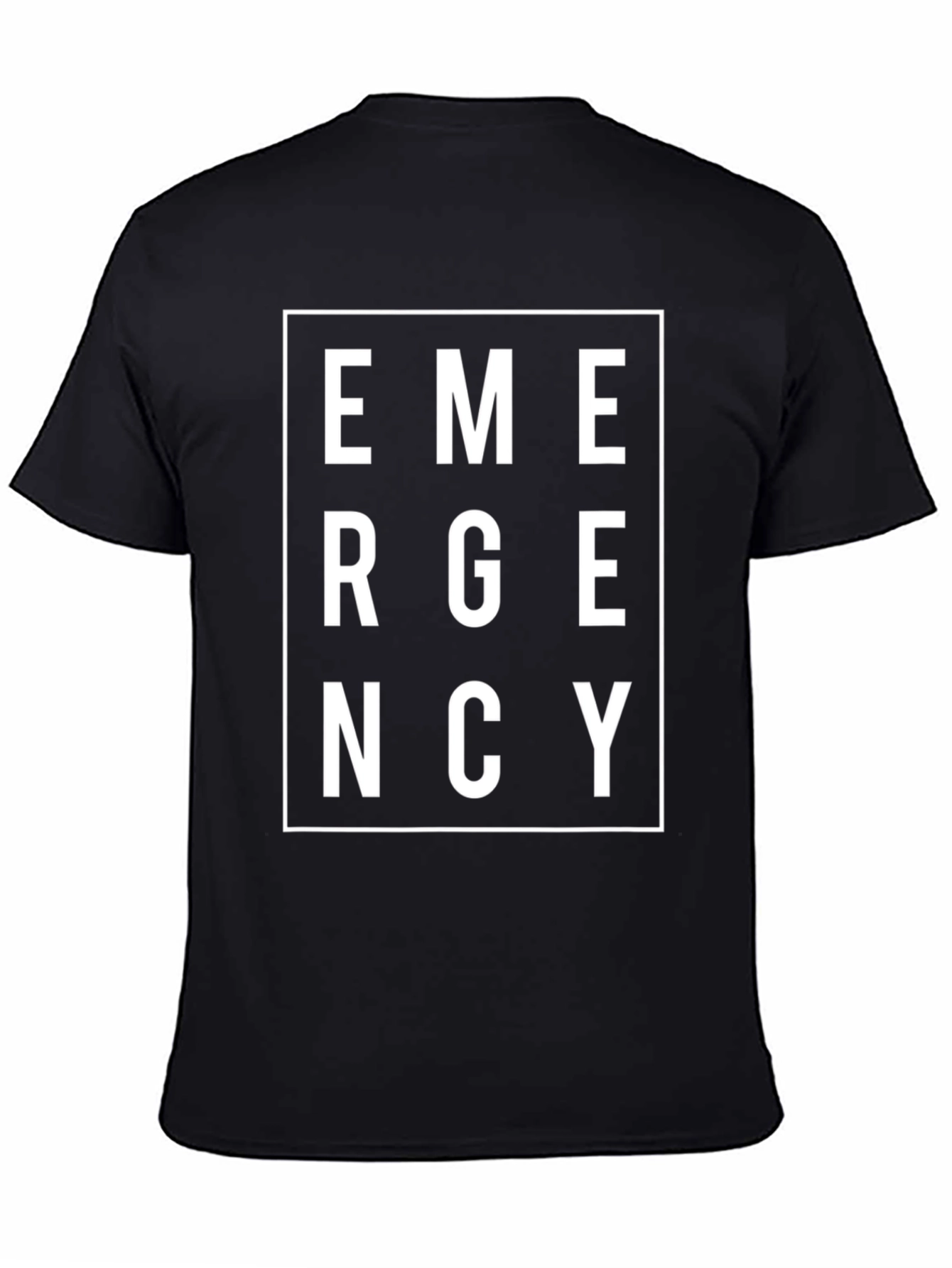 Emergency Graphic Tee - Bold Statement Shirt
