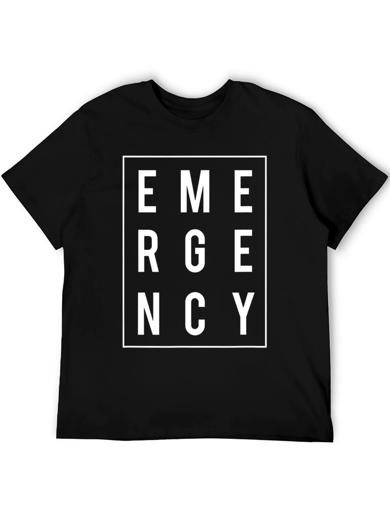 Emergency Graphic Tee - Bold Statement Shirt