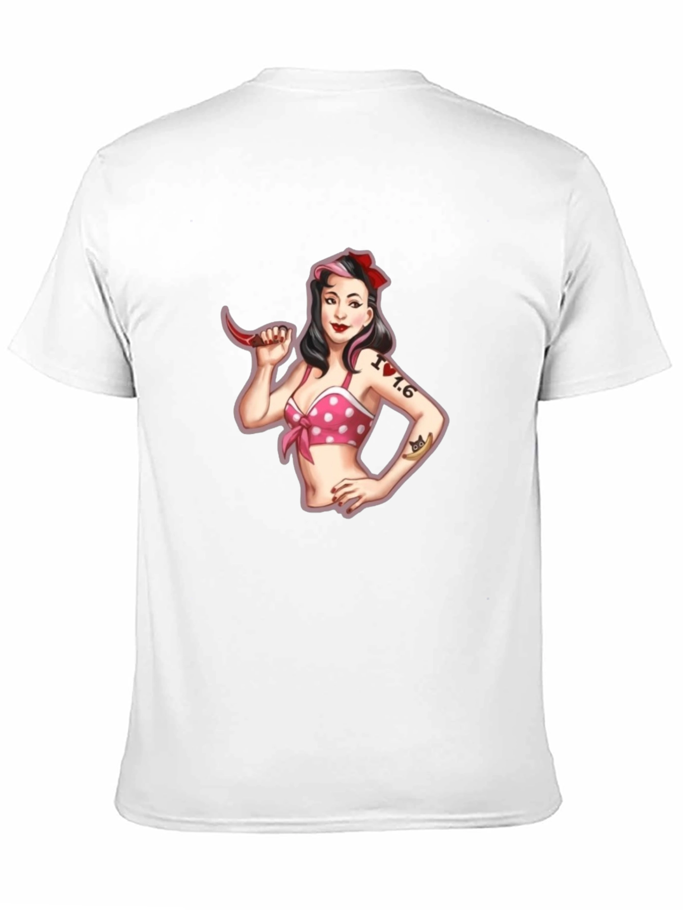 Retro Pin-Up Girl Graphic T-Shirt