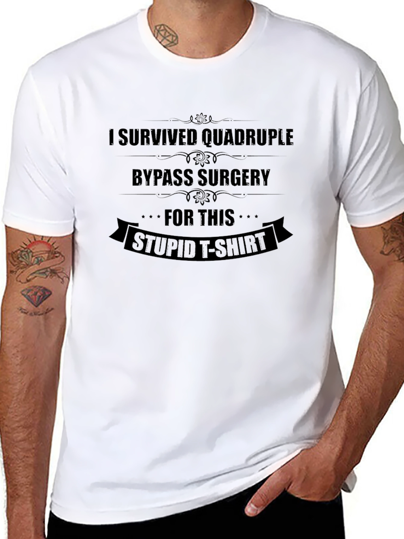 I Survived Quadruple Bypass Surgery T-Shirt