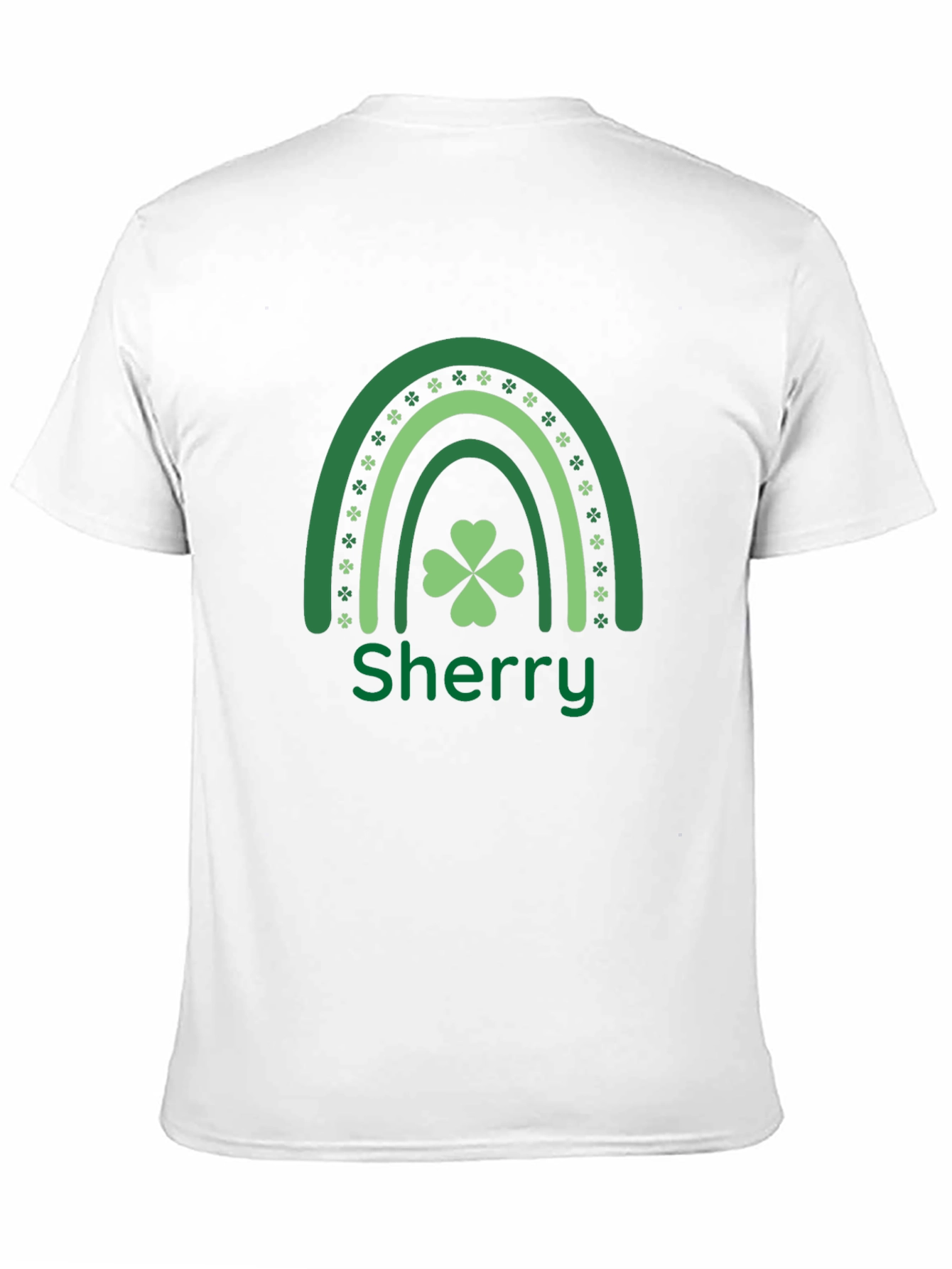 Sherry St. Patricks Day Rainbow Clover T-Shirt