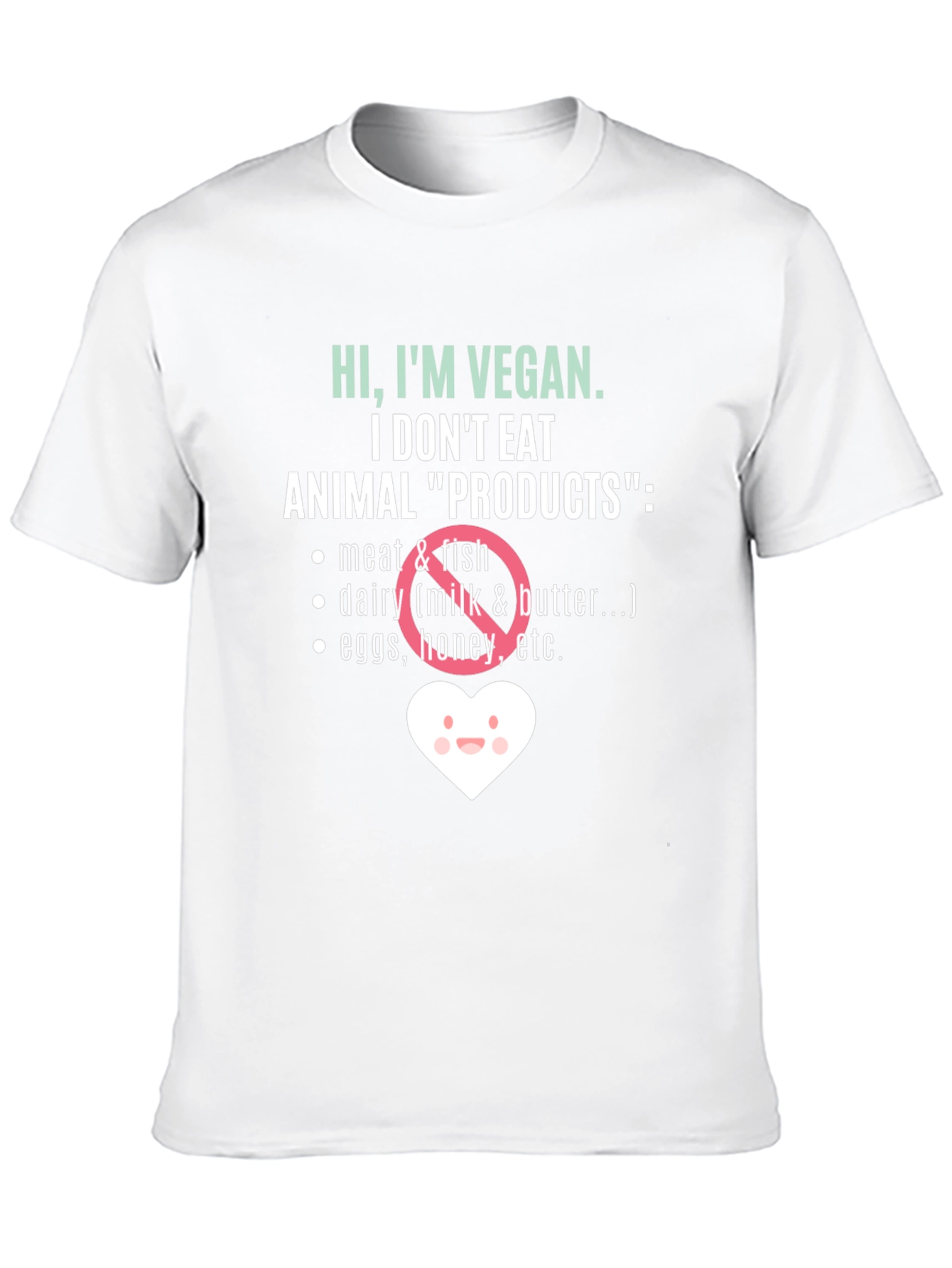 Vegan T-Shirt - Animal Product List Tee