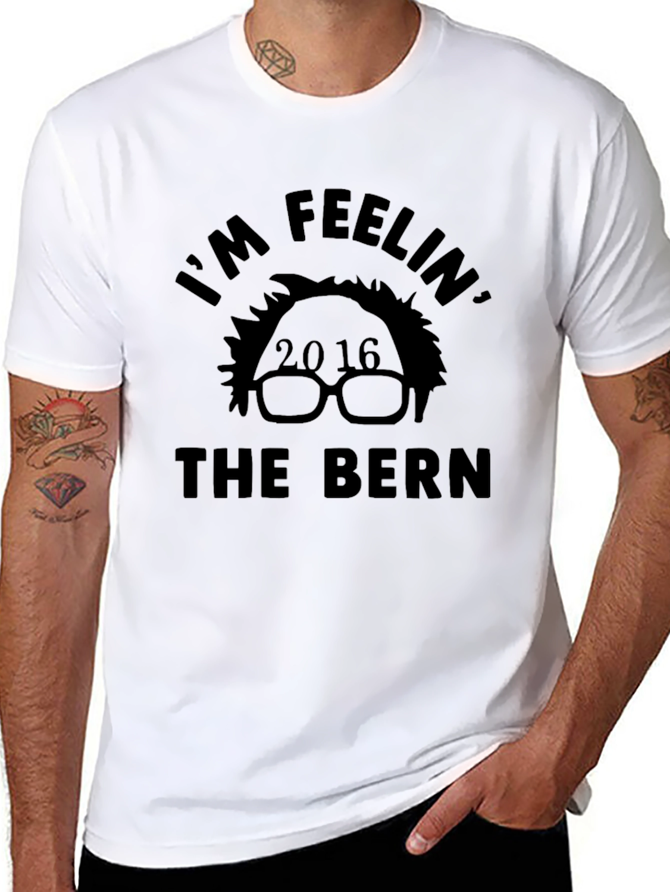 Im Feelin the Bern T-Shirt Bernie Sanders