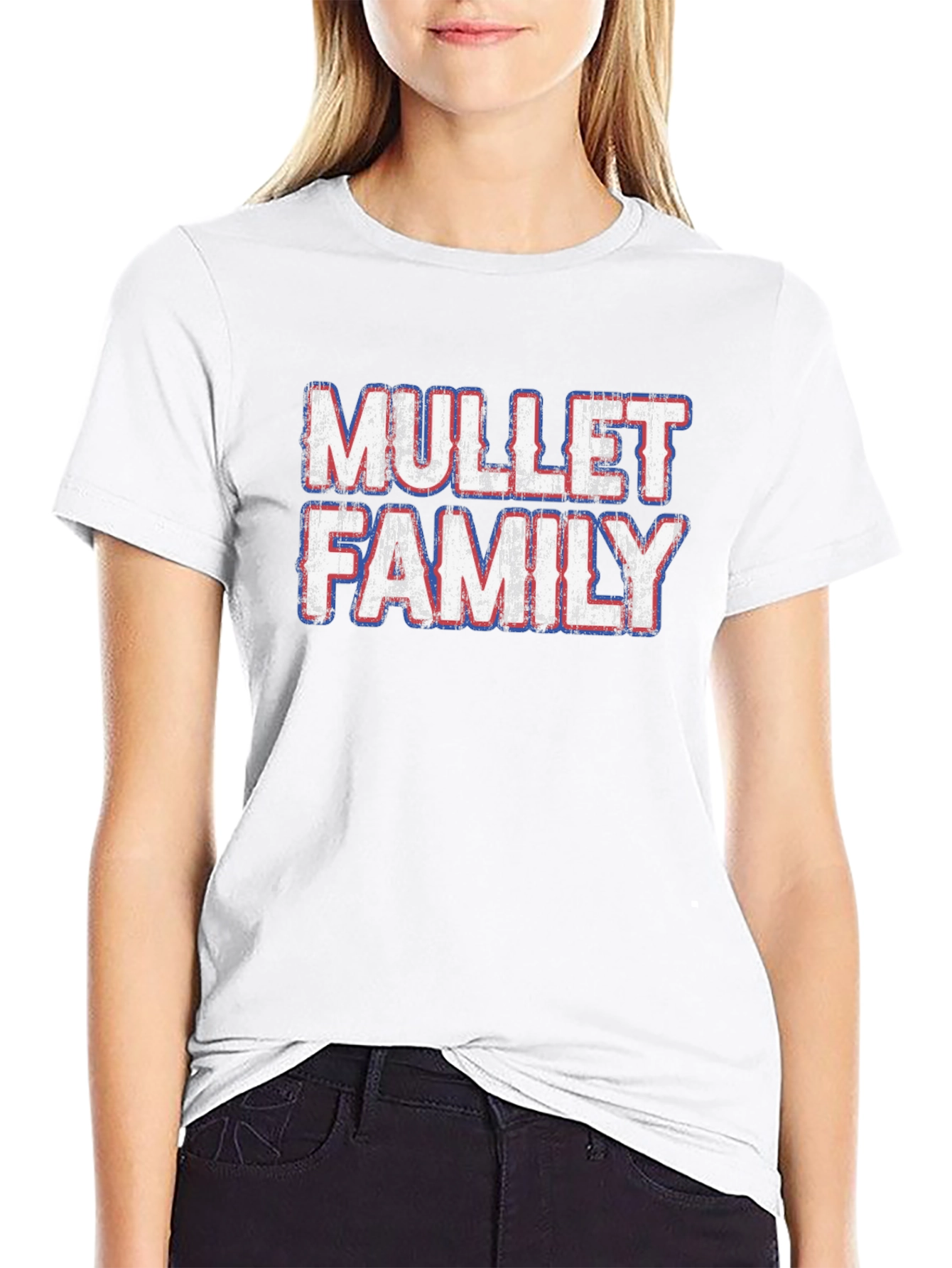 Mullet Family Black Graphic Tee
