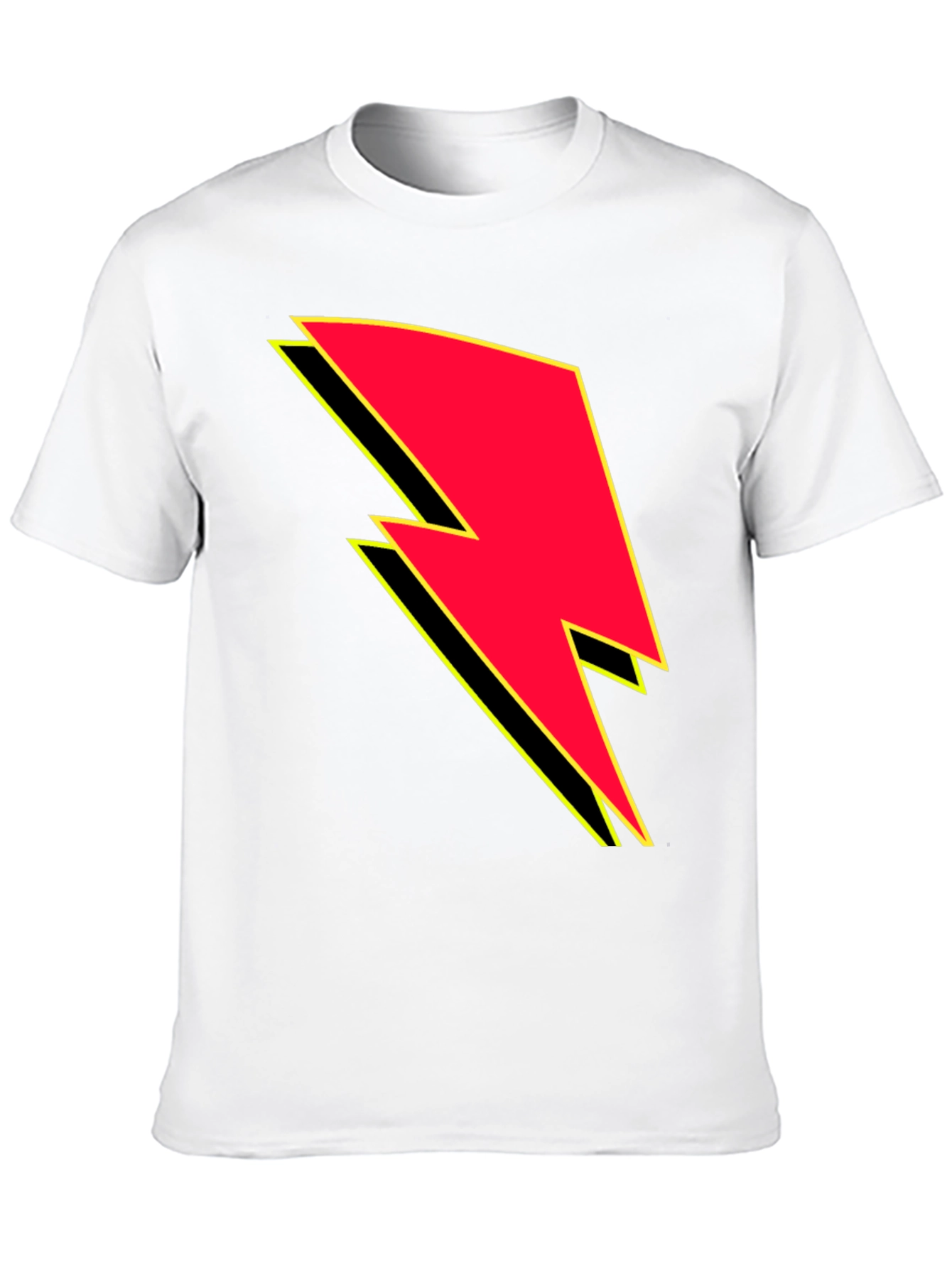 Lightning Bolt Graphic Tee - Black