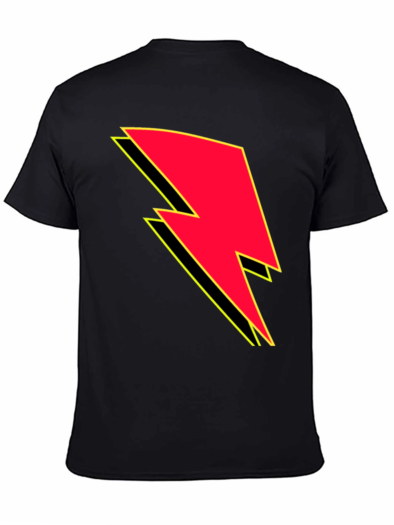 Lightning Bolt Graphic Tee - Black